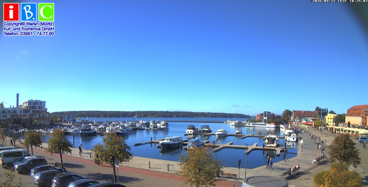 Archiv Foto Webcam Yachthafen Waren an der Müritz