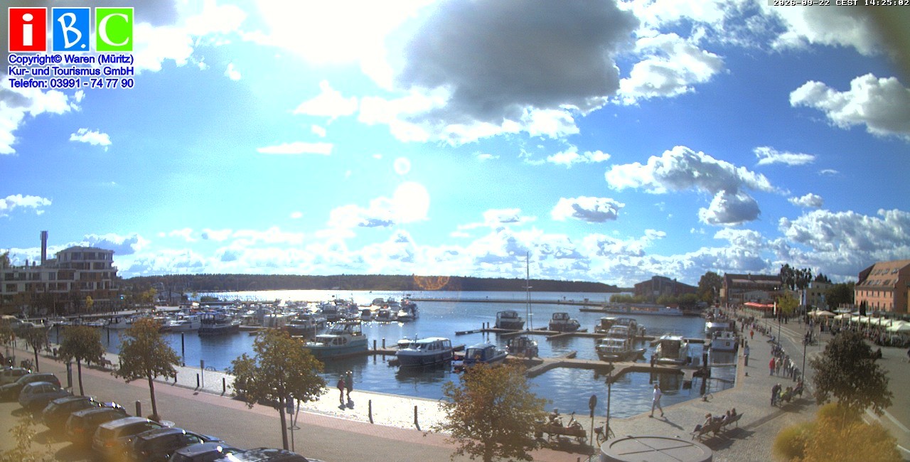 Archiv Foto Webcam Yachthafen Waren an der Müritz
