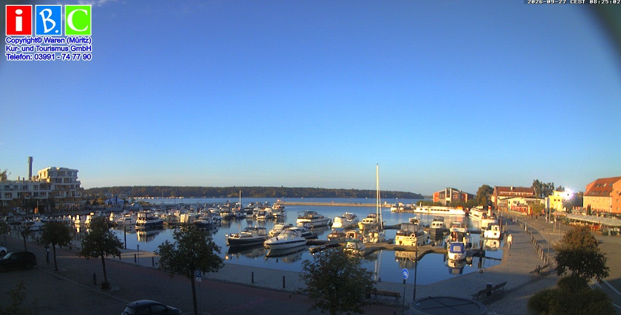 Archiv Foto Webcam Yachthafen Waren an der Müritz