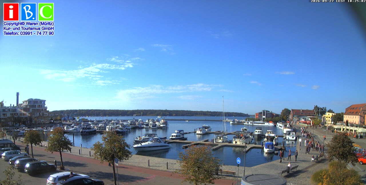 Archiv Foto Webcam Yachthafen Waren an der Müritz