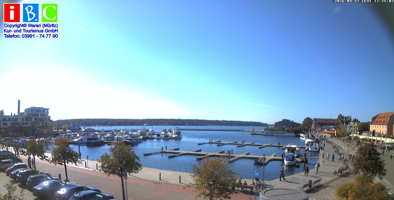 Archiv Foto Webcam Yachthafen Waren an der Müritz