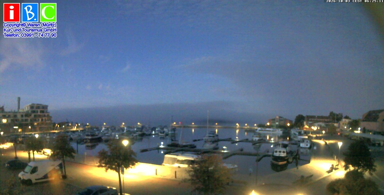 Archived image Webcam Harbour Waren (Müritz)