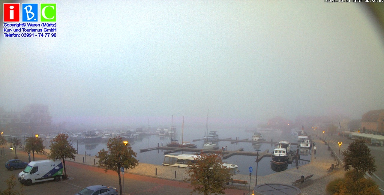 Archived image Webcam Harbour Waren (Müritz)