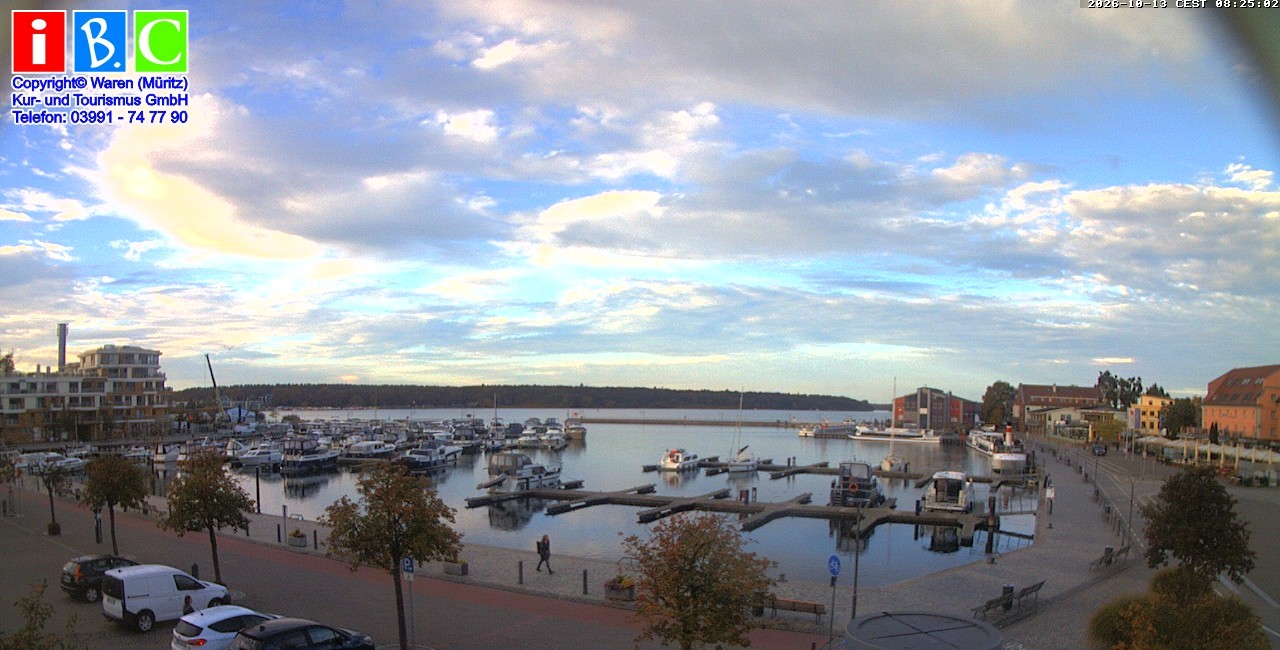 Archiv Foto Webcam Yachthafen Waren an der Müritz