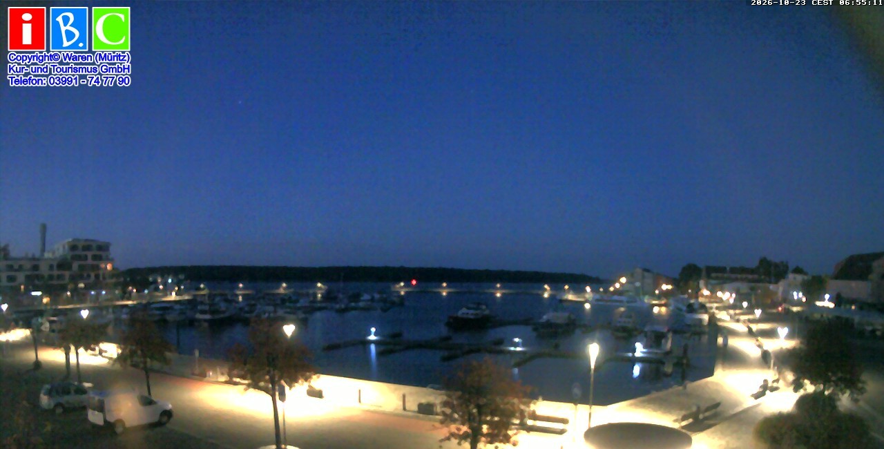 Archived image Webcam Harbour Waren (Müritz)