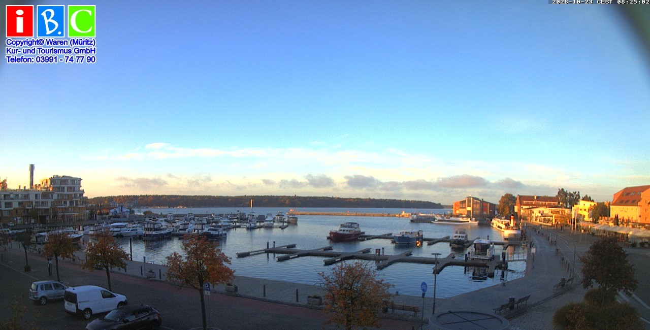 Archived image Webcam Harbour Waren (Müritz)