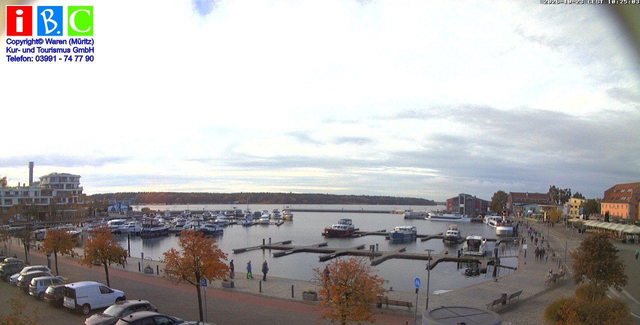 Archived image Webcam Harbour Waren (Müritz)