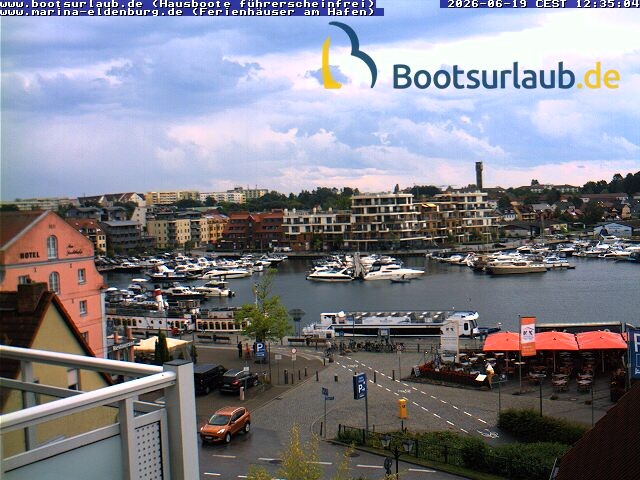 Archiv Foto Webcam Hafen in Waren an der Müritz