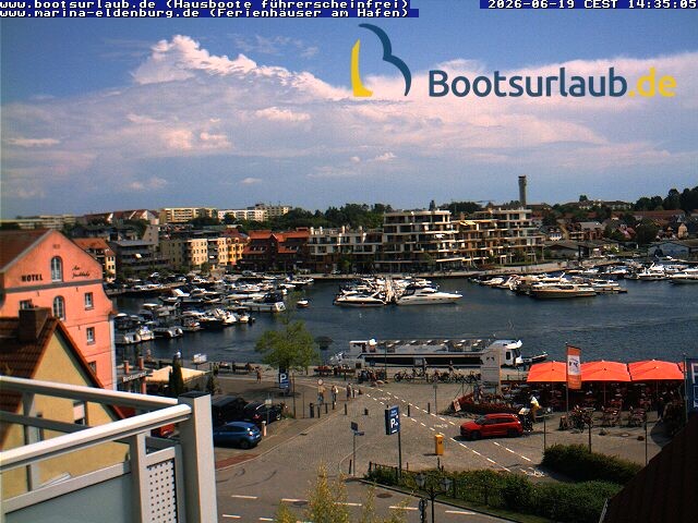 Archiv Foto Webcam Hafen in Waren an der Müritz