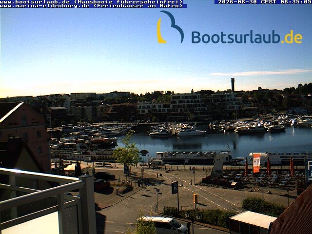 Archiv Foto Webcam Hafen in Waren an der Müritz