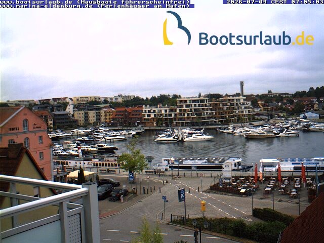 Archiv Foto Webcam Hafen in Waren an der Müritz