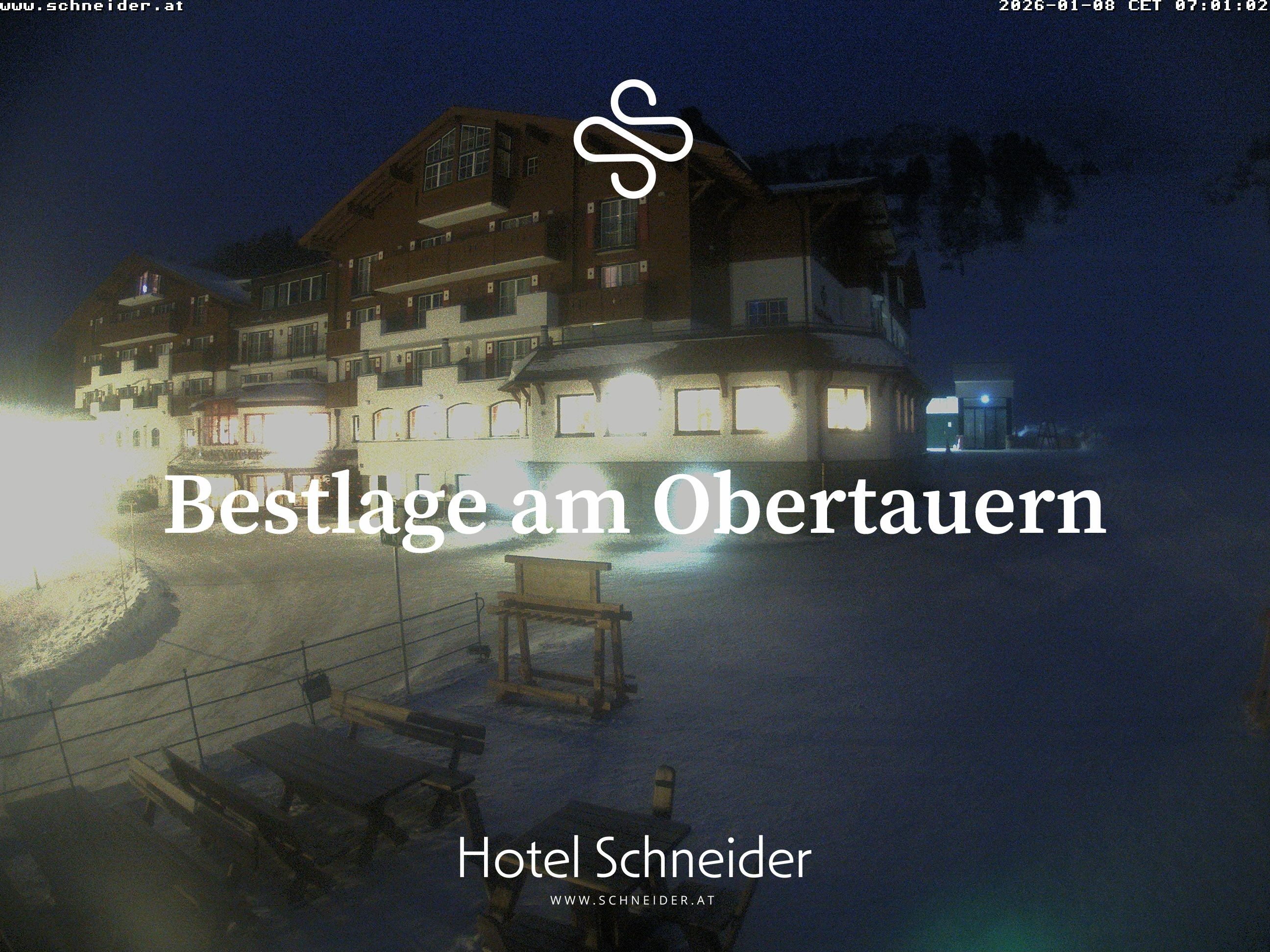 Archiv Foto Webcam Obertauern: Blick aufs Hotel Schneider