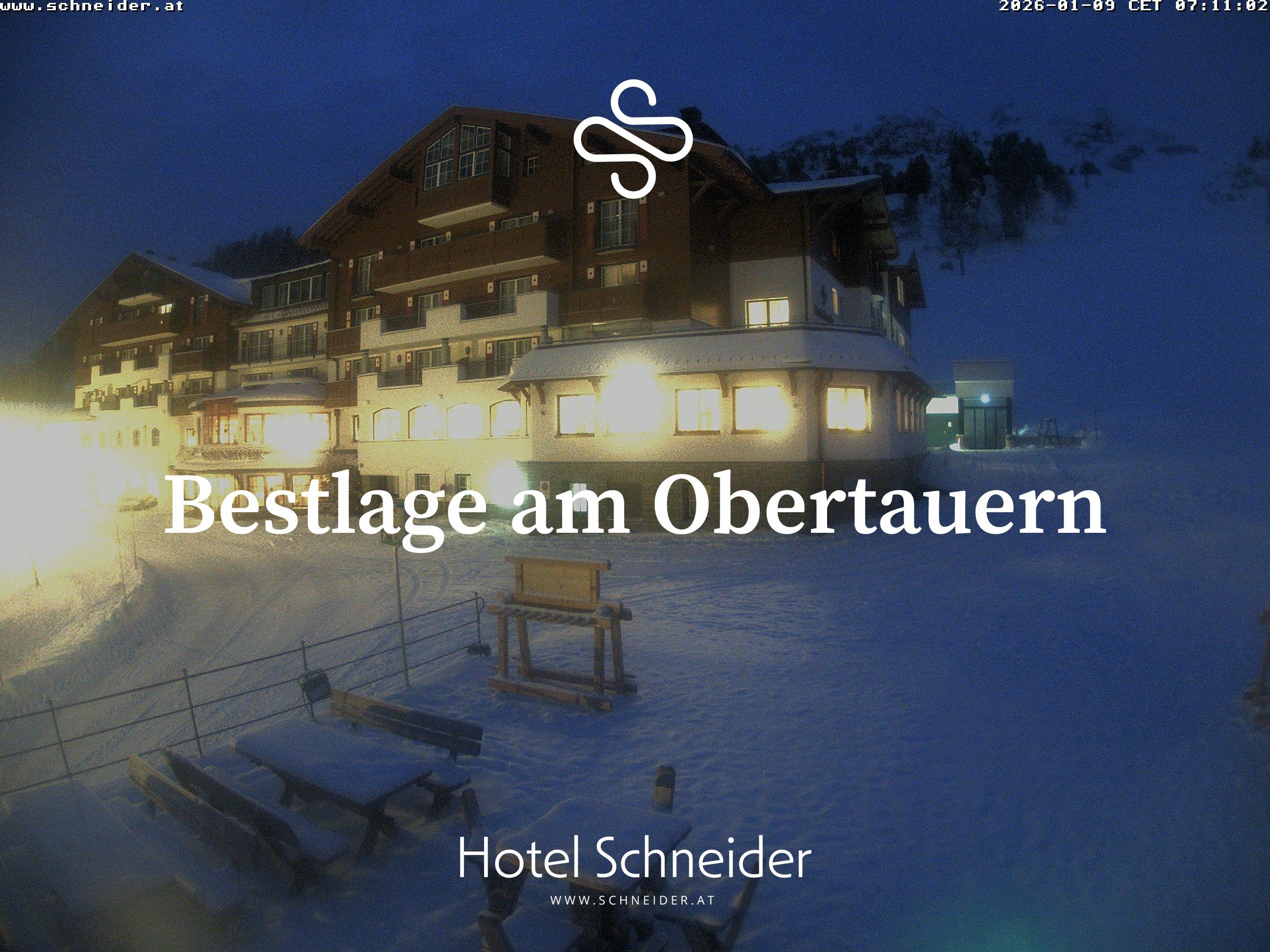 Archiv Foto Webcam Obertauern: Blick aufs Hotel Schneider