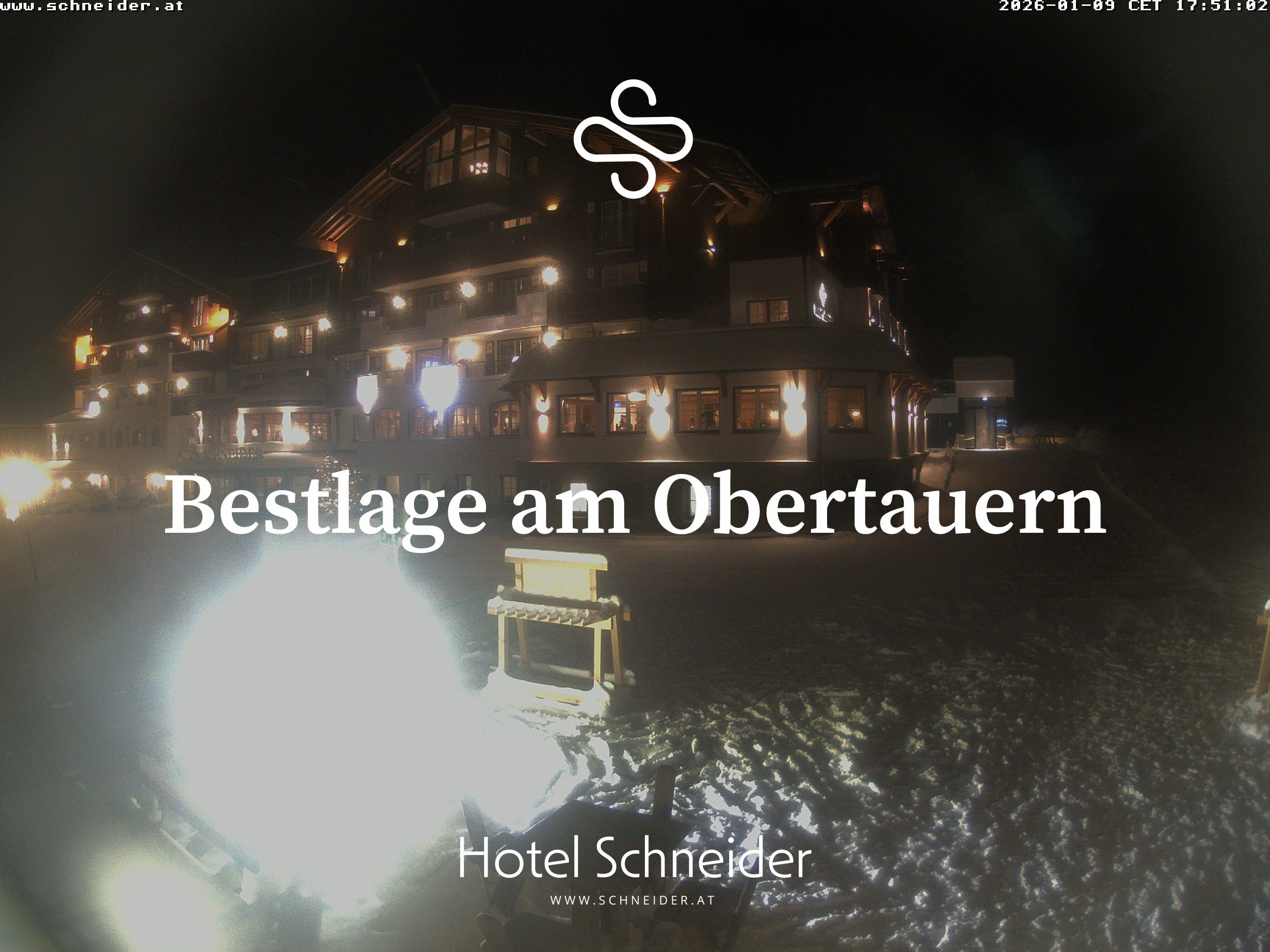 Archiv Foto Webcam Obertauern: Blick aufs Hotel Schneider