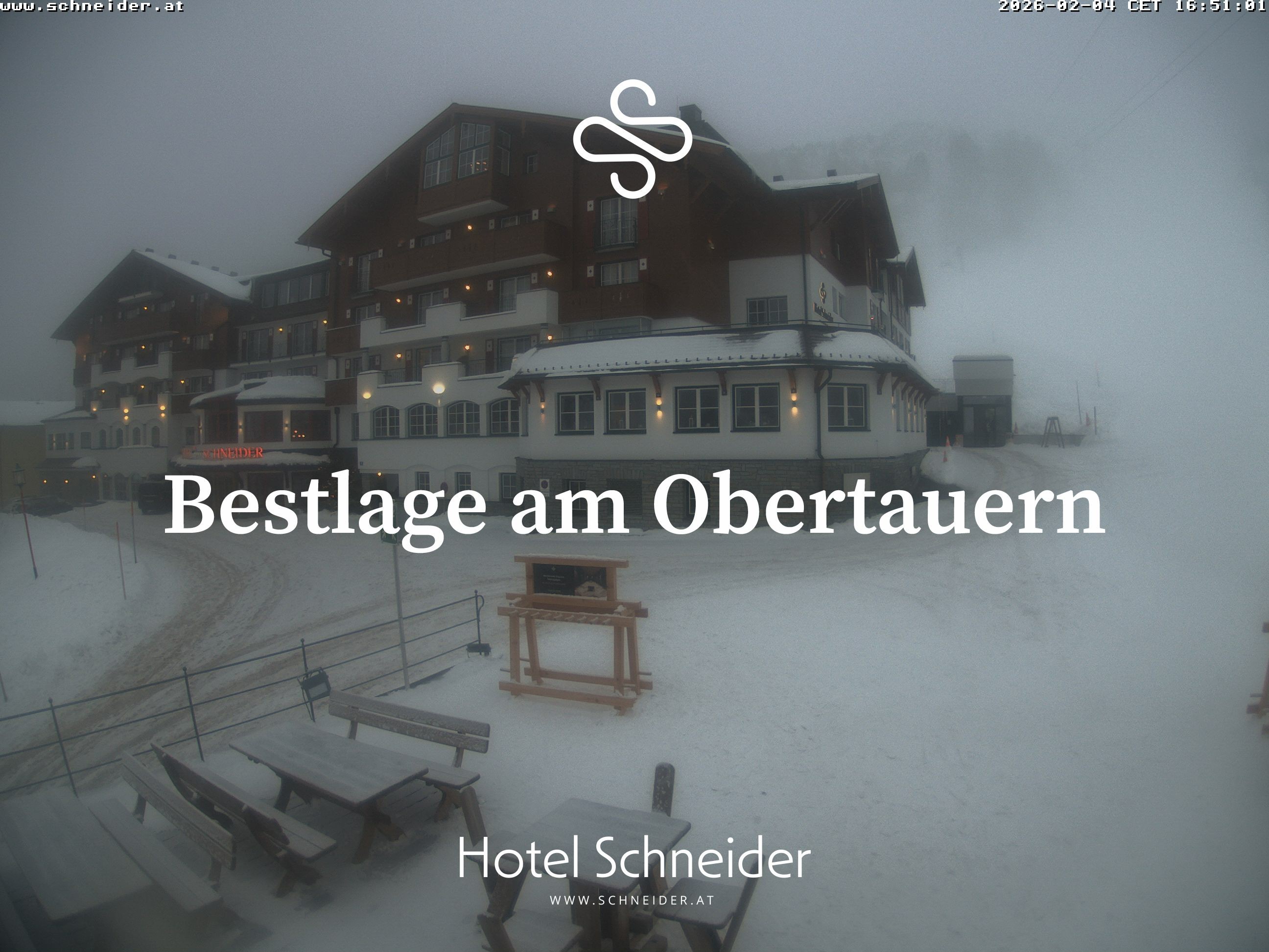 Archiv Foto Webcam Obertauern: Blick aufs Hotel Schneider