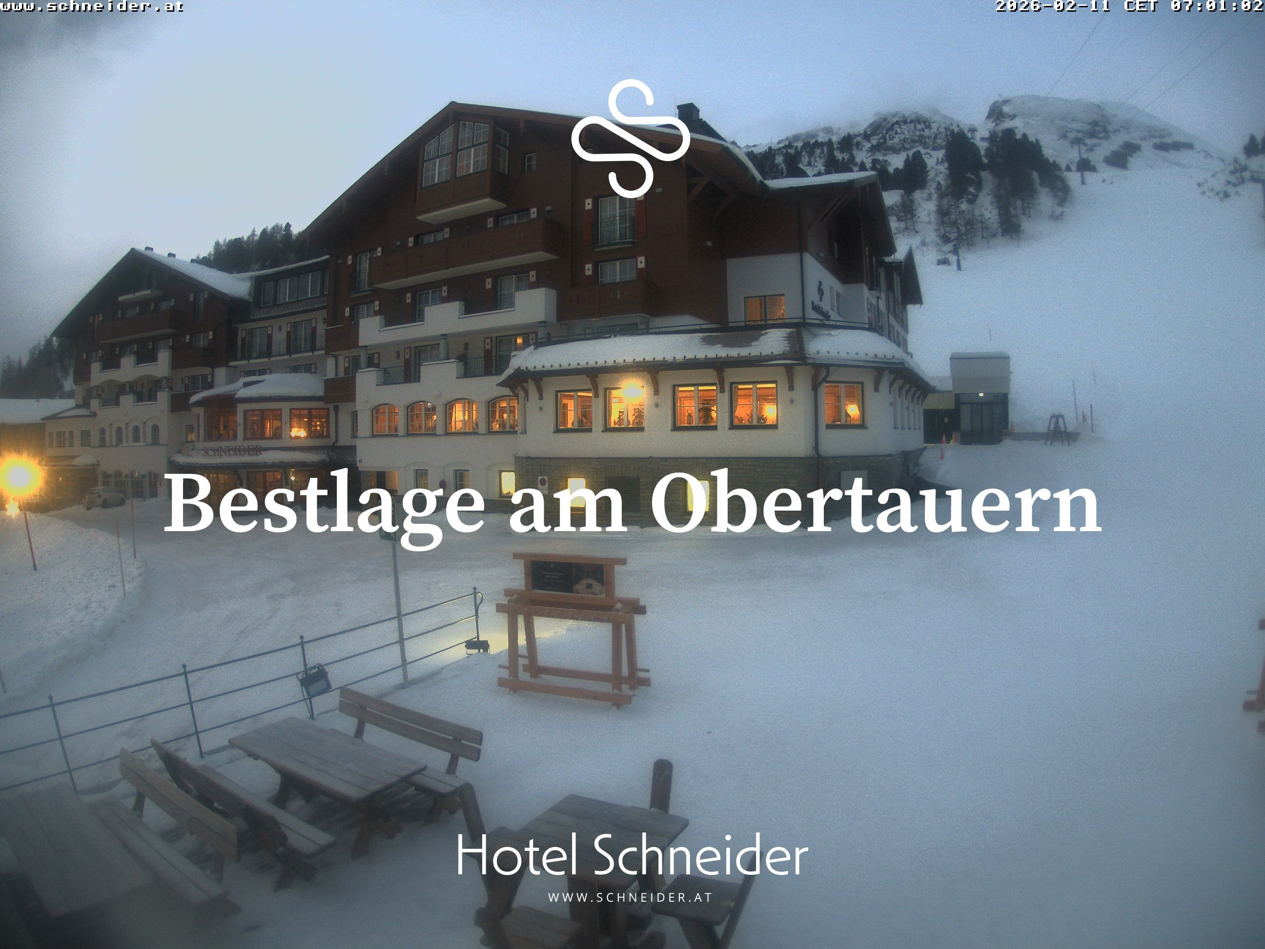 Archiv Foto Webcam Obertauern: Blick aufs Hotel Schneider