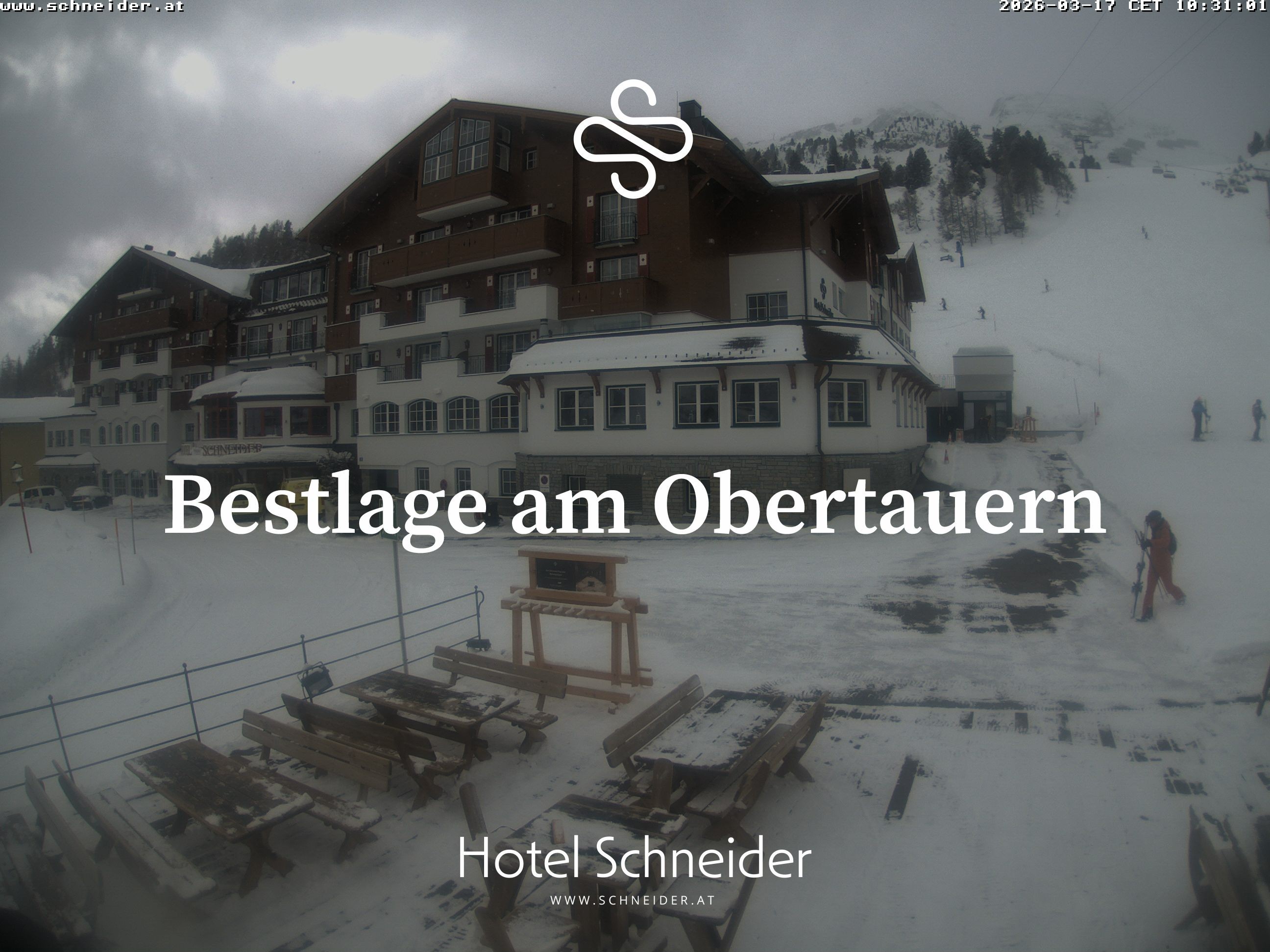 Archiv Foto Webcam Obertauern: Blick aufs Hotel Schneider