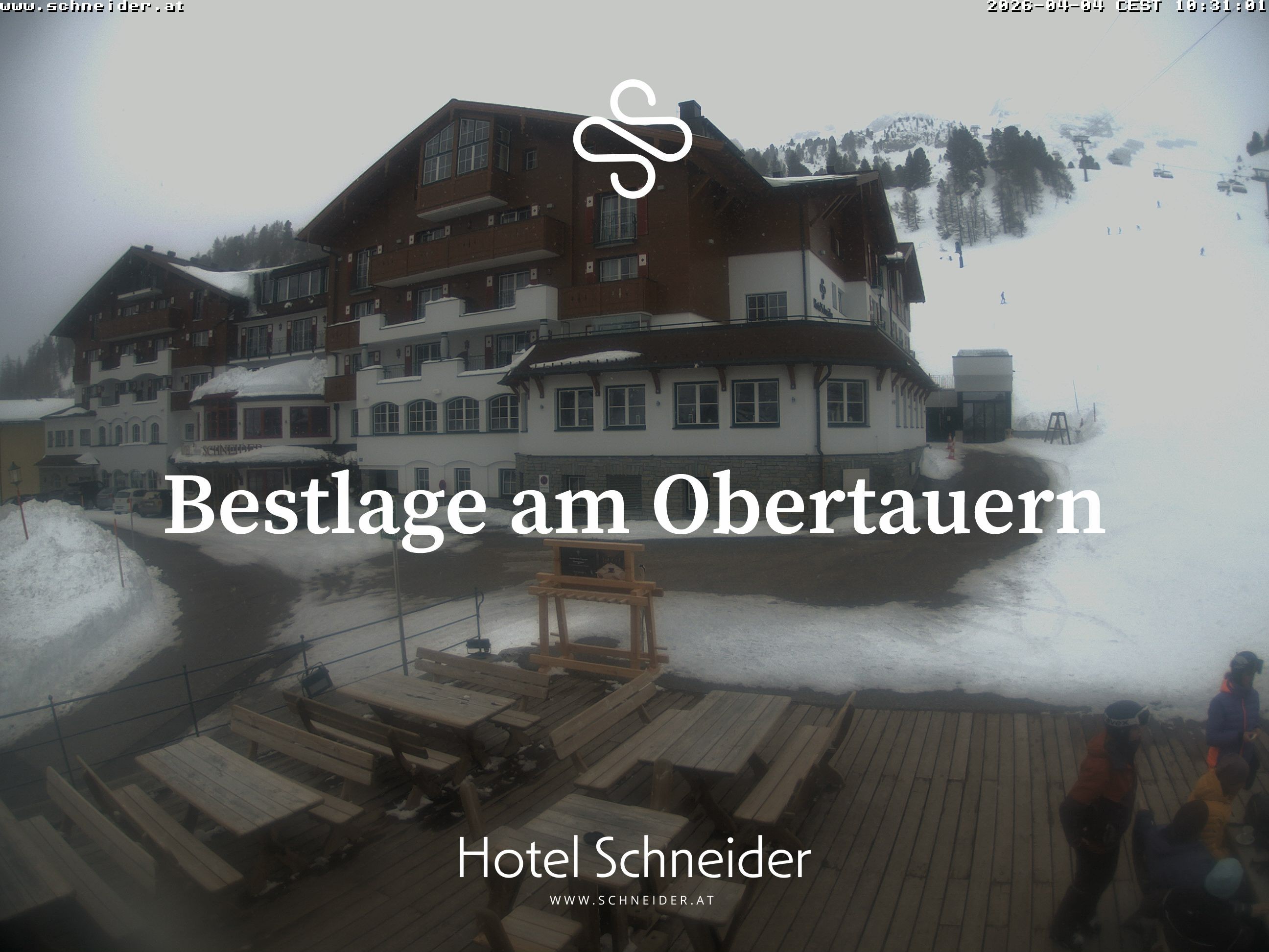 Archiv Foto Webcam Obertauern: Blick aufs Hotel Schneider
