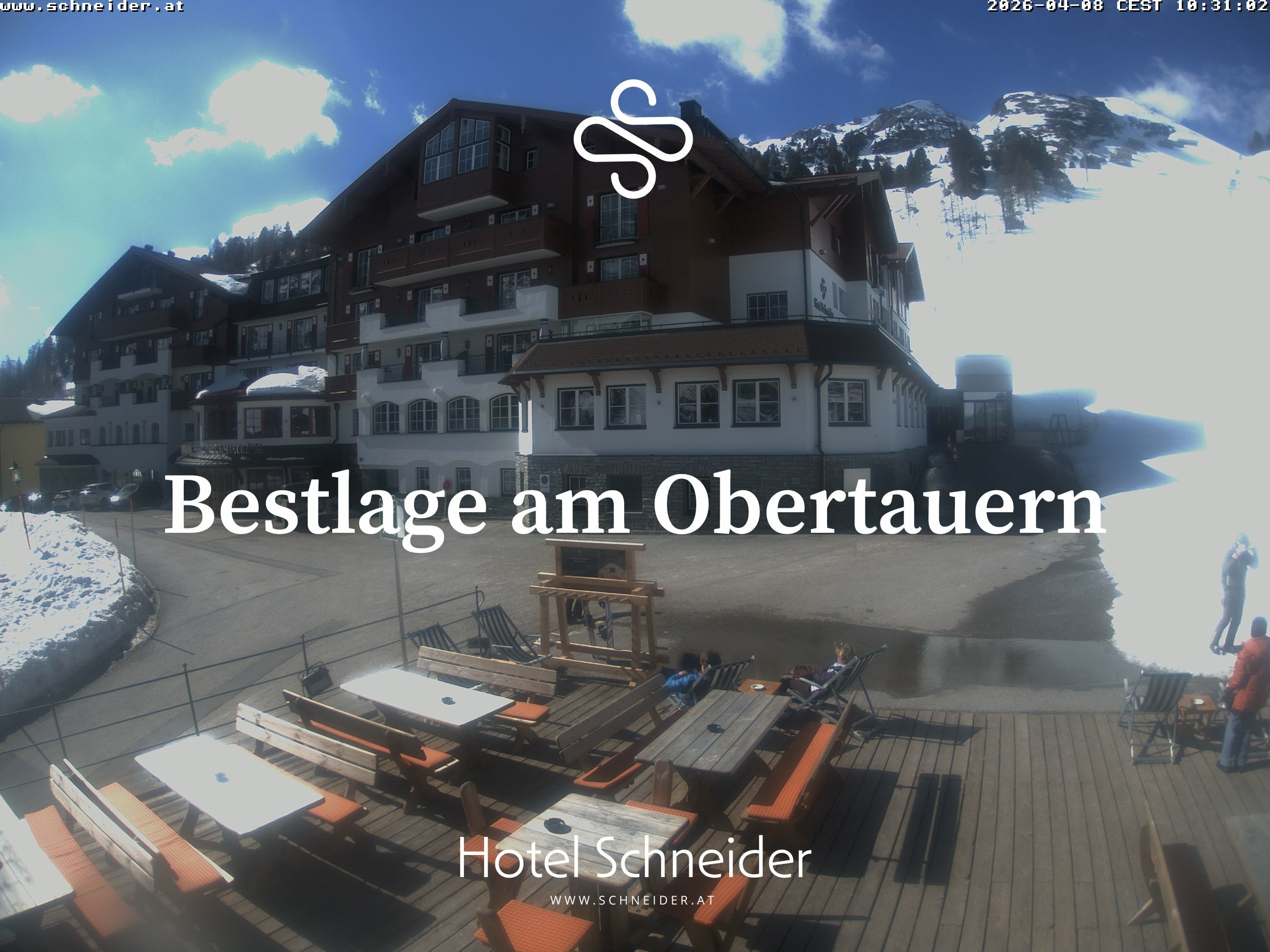 Archiv Foto Webcam Obertauern: Blick aufs Hotel Schneider