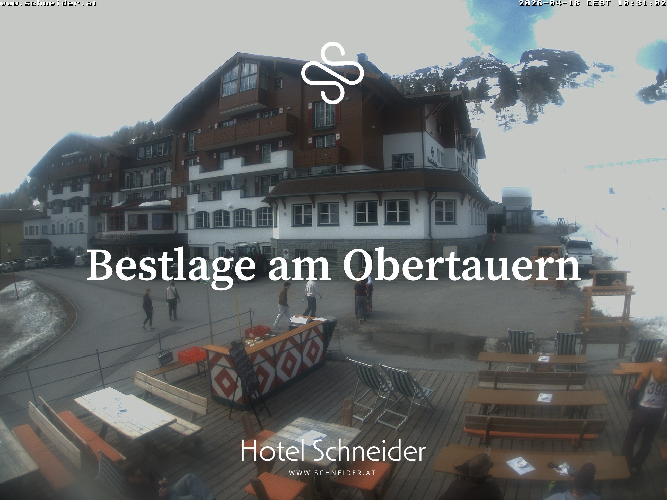Archiv Foto Webcam Obertauern: Blick aufs Hotel Schneider