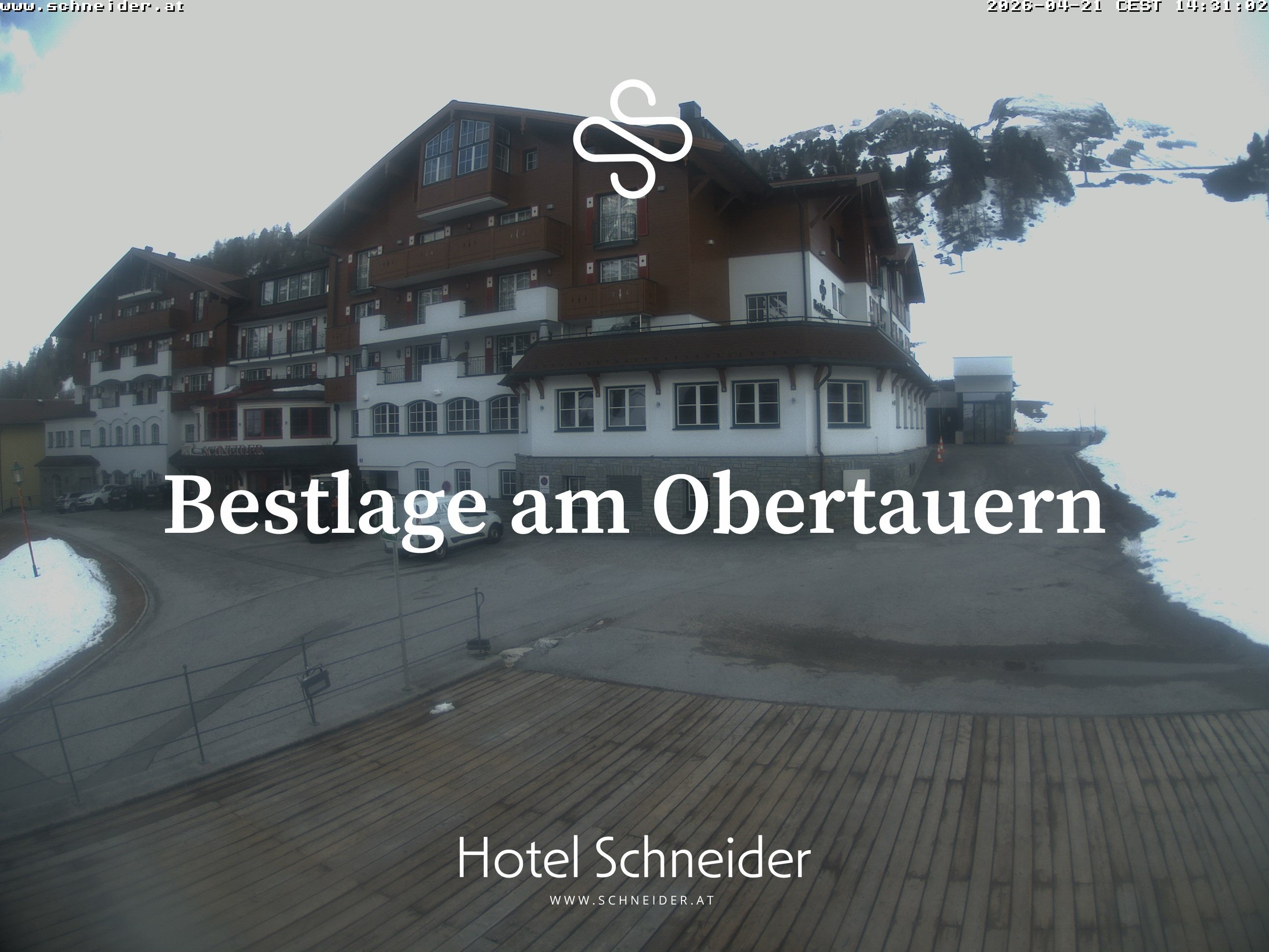 Archiv Foto Webcam Obertauern: Blick aufs Hotel Schneider