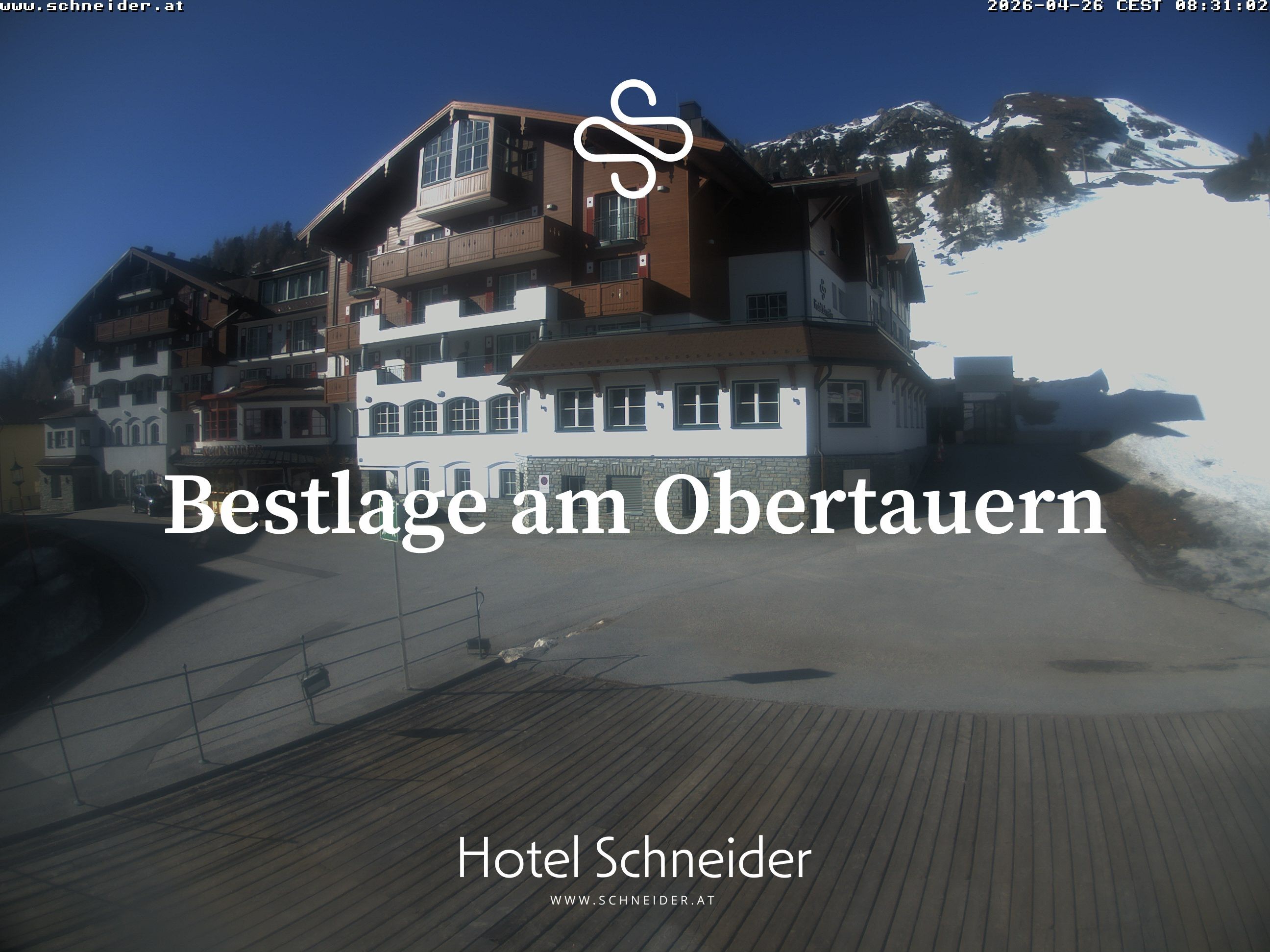 Archiv Foto Webcam Obertauern: Blick aufs Hotel Schneider