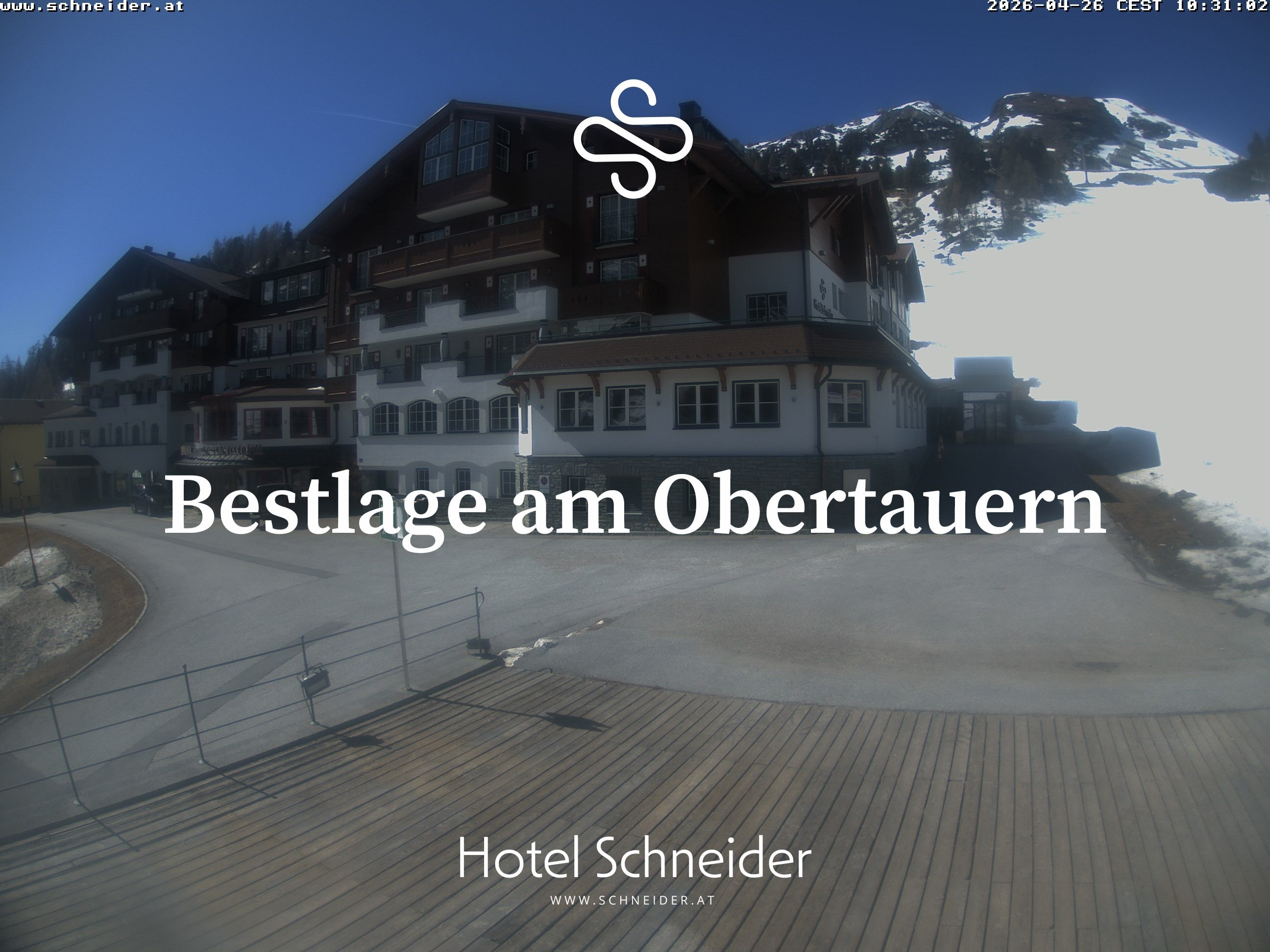 Archiv Foto Webcam Obertauern: Blick aufs Hotel Schneider