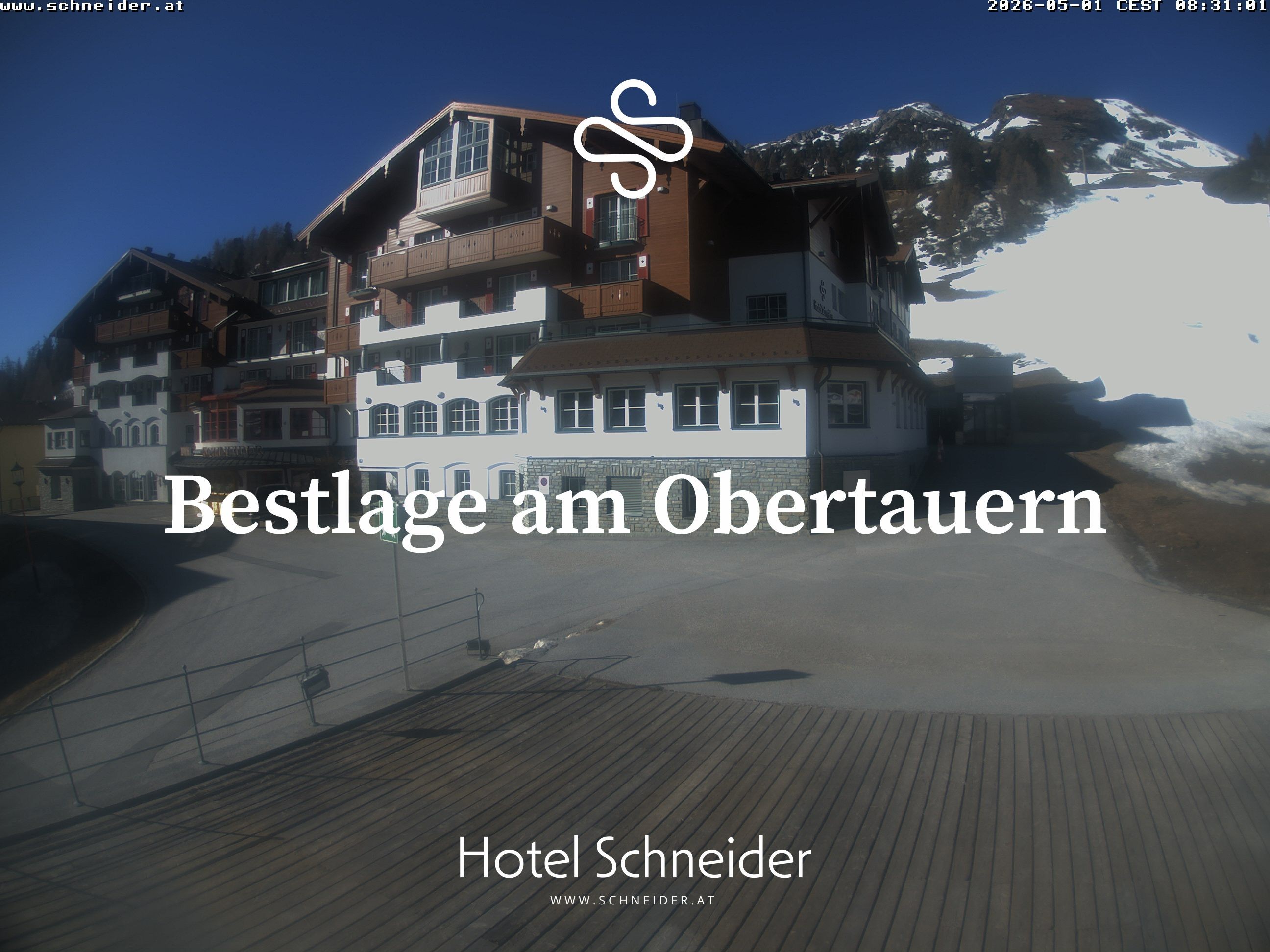Archiv Foto Webcam Obertauern: Blick aufs Hotel Schneider