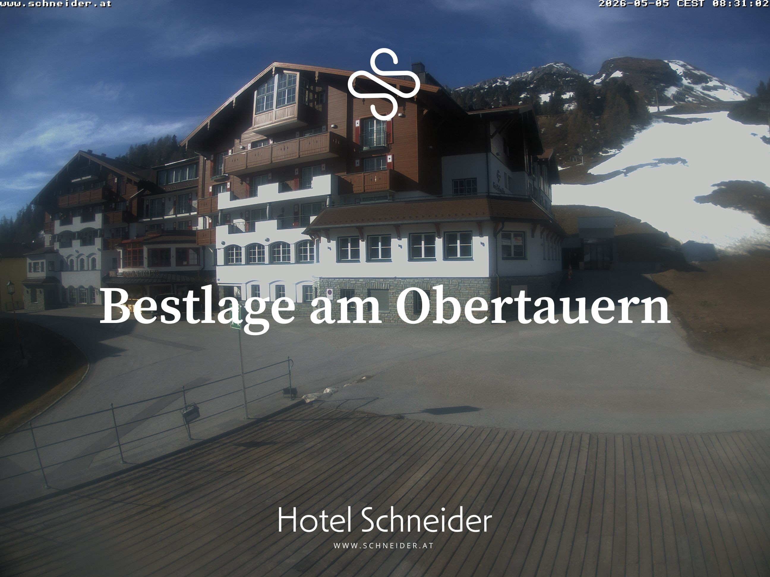 Archiv Foto Webcam Obertauern: Blick aufs Hotel Schneider