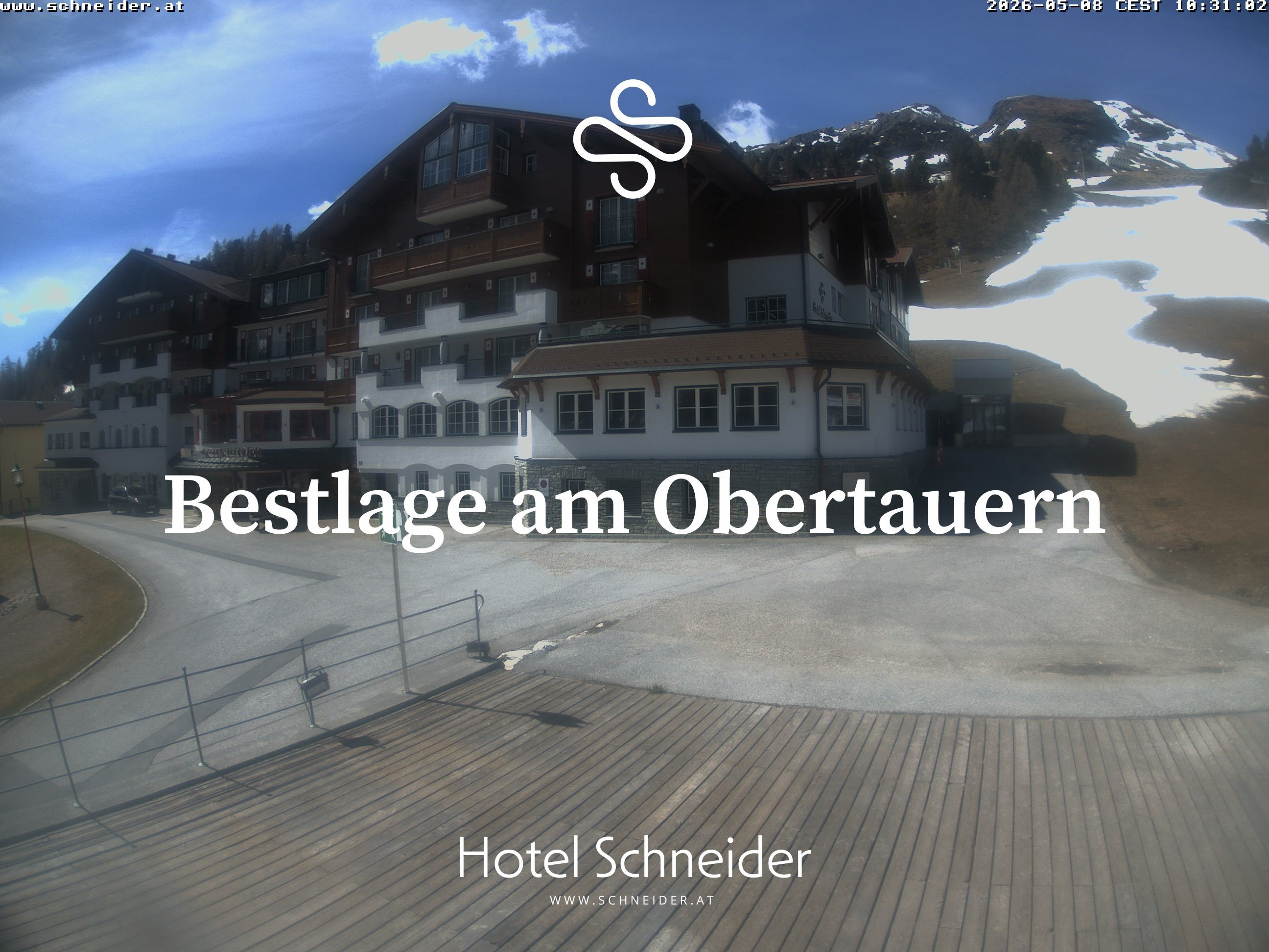 Archiv Foto Webcam Obertauern: Blick aufs Hotel Schneider