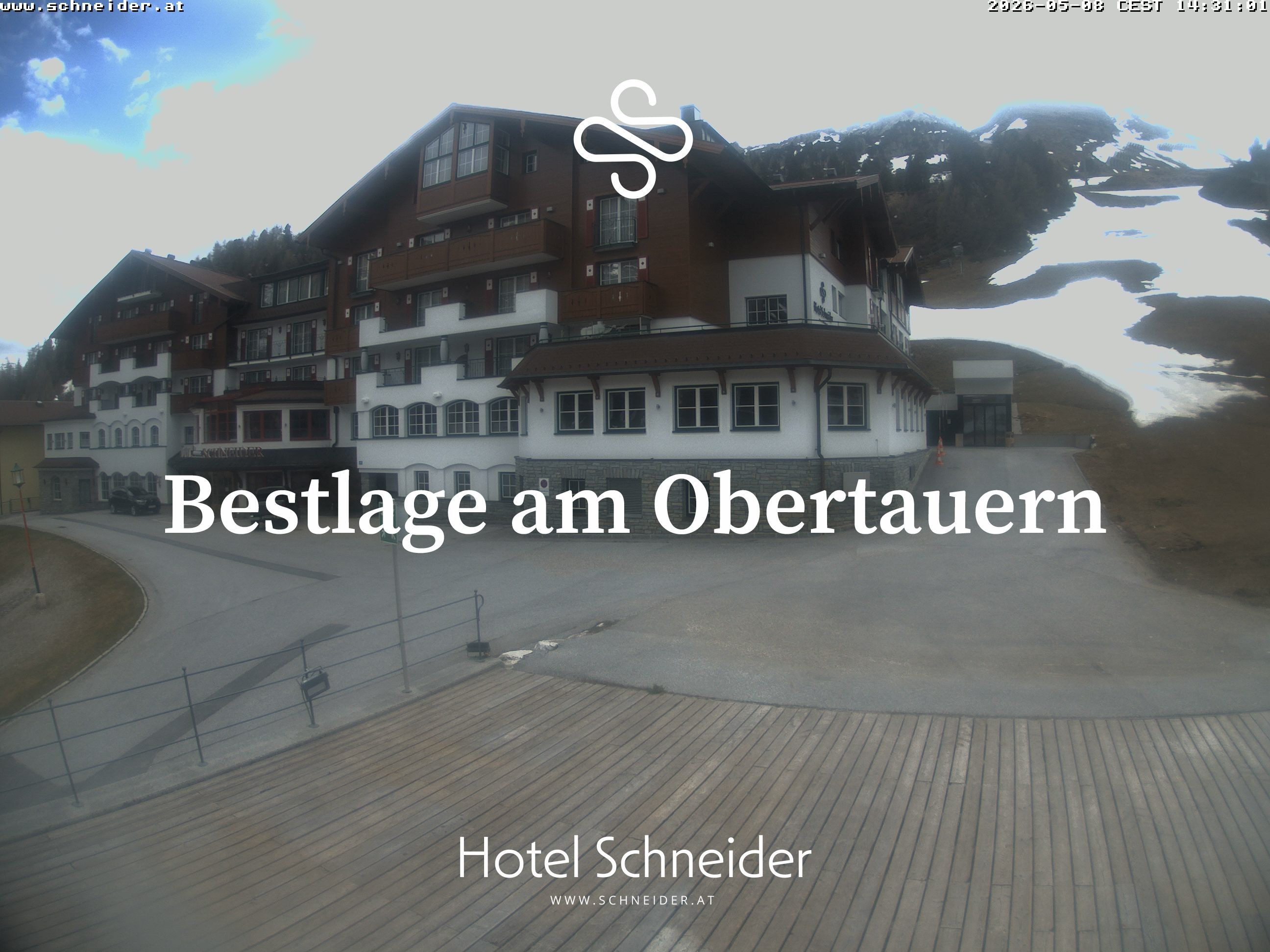 Archiv Foto Webcam Obertauern: Blick aufs Hotel Schneider