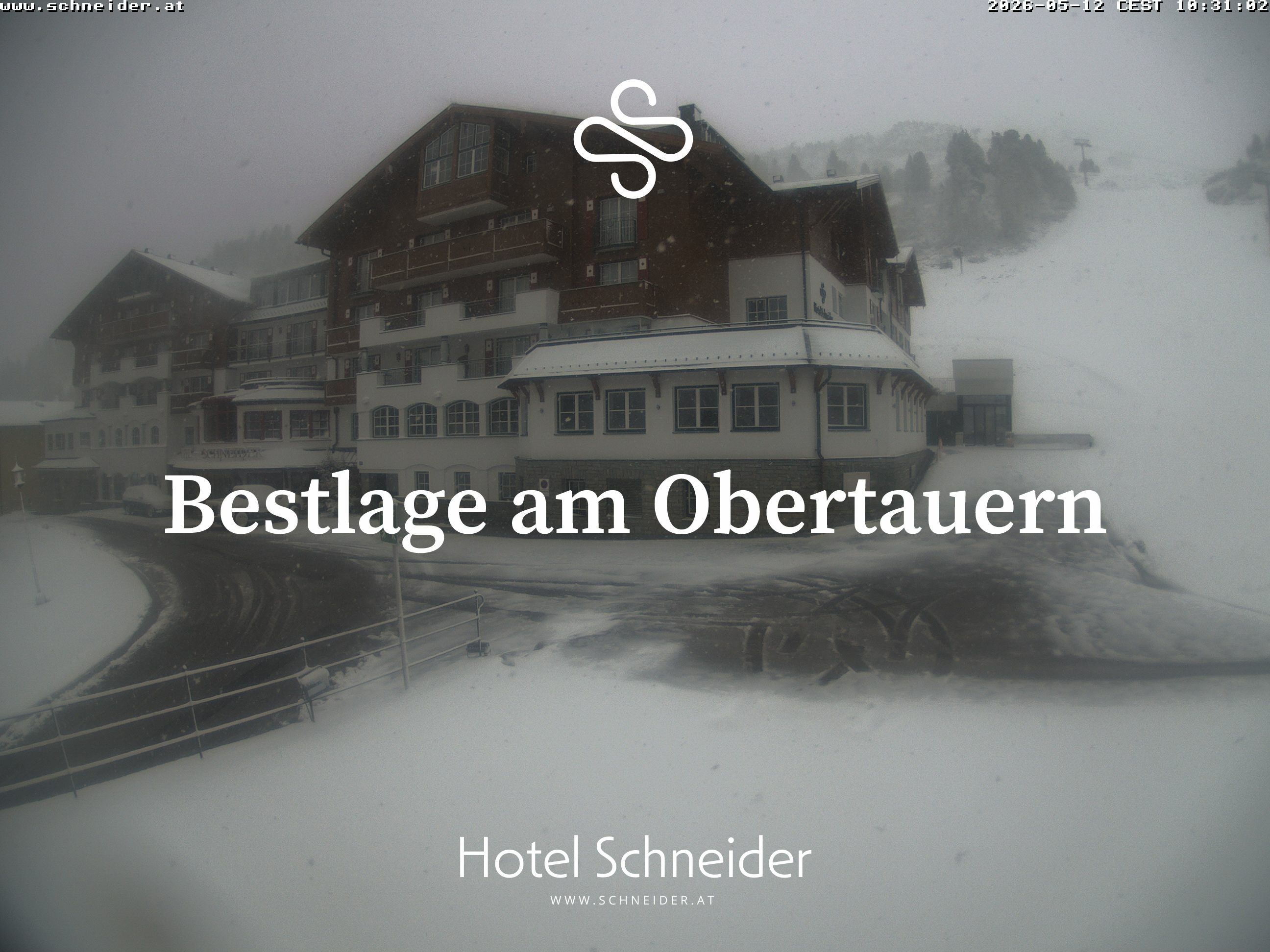 Archiv Foto Webcam Obertauern: Blick aufs Hotel Schneider