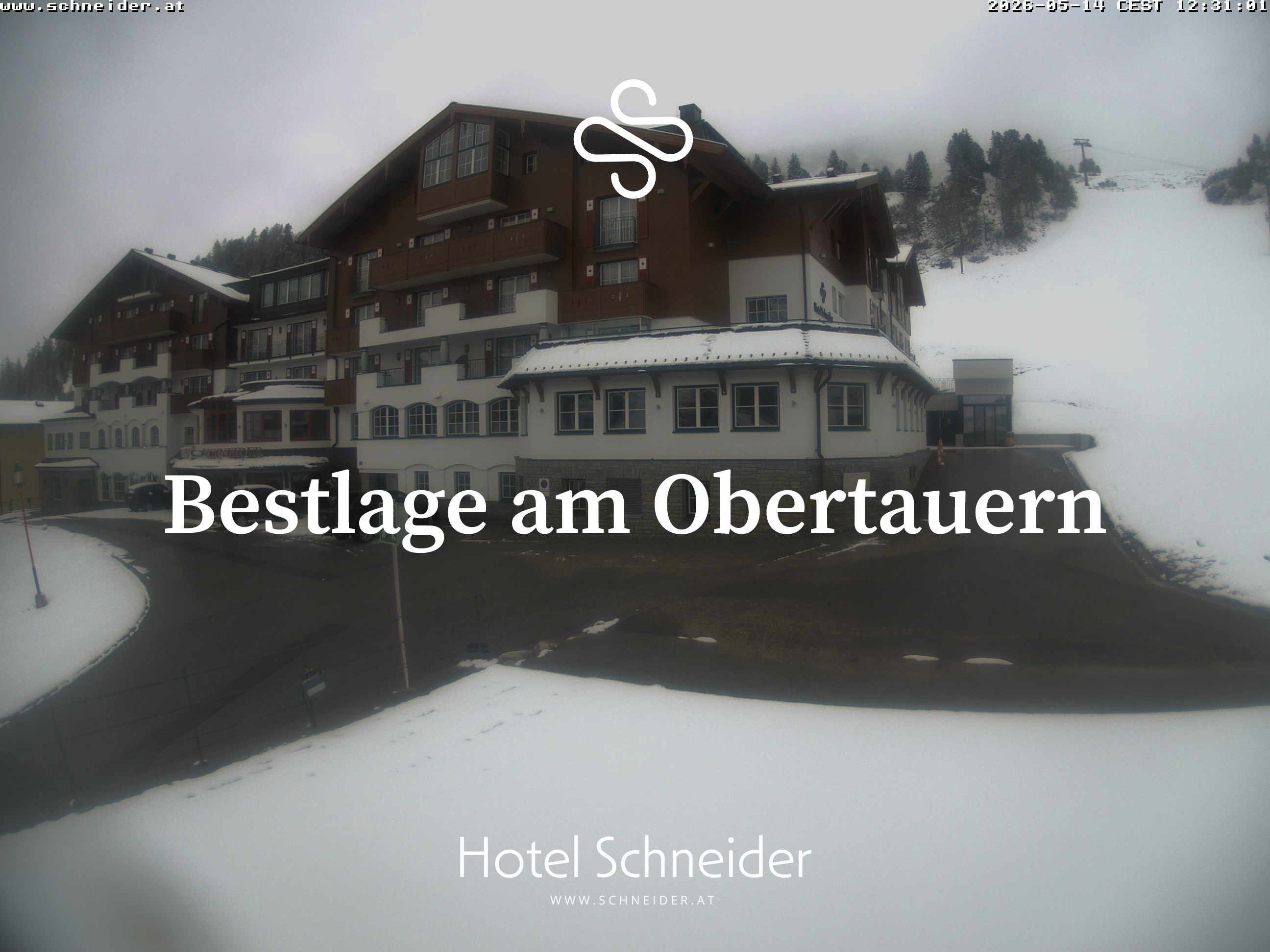 Archiv Foto Webcam Obertauern: Blick aufs Hotel Schneider