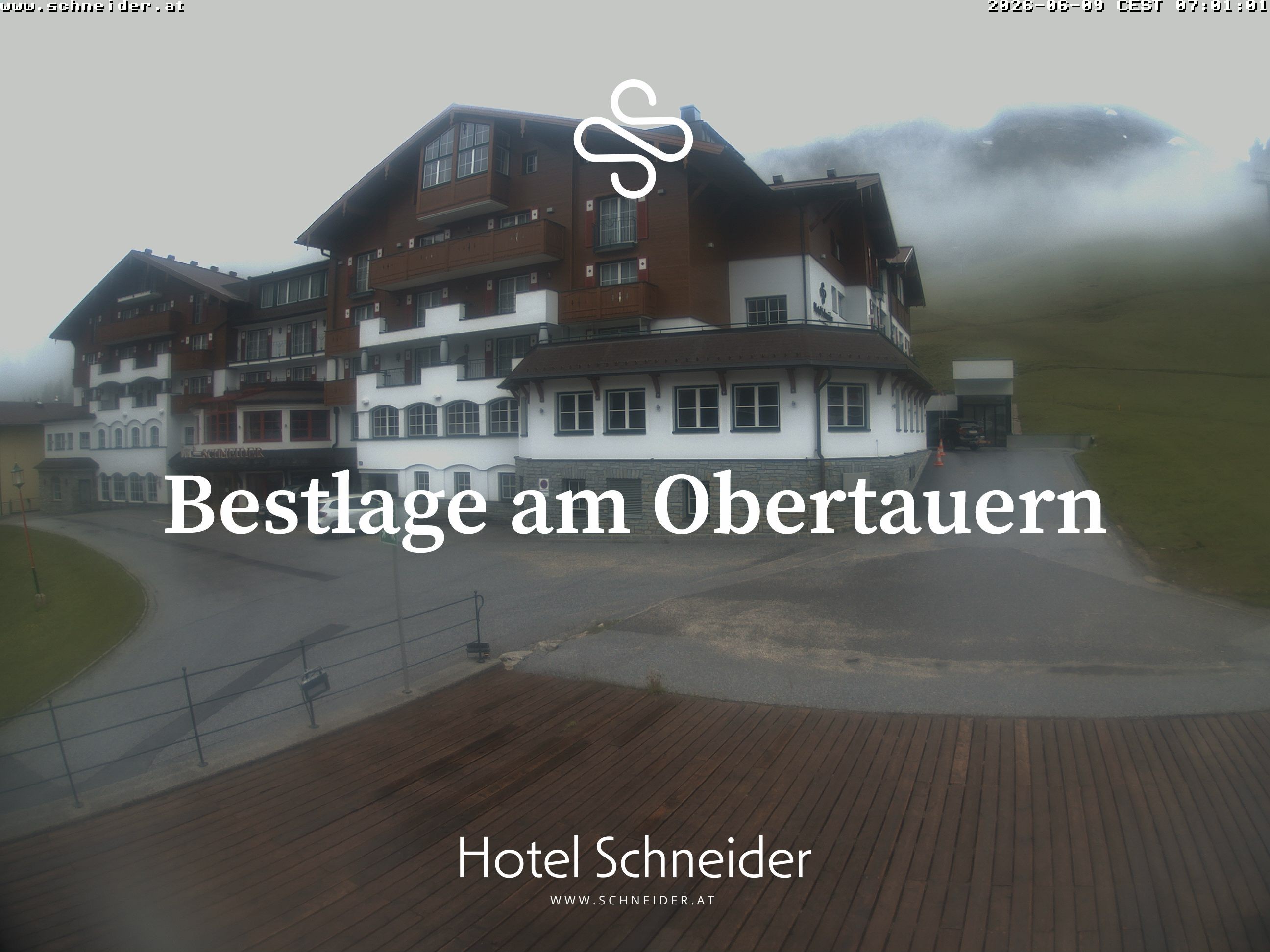 Archiv Foto Webcam Obertauern: Blick aufs Hotel Schneider