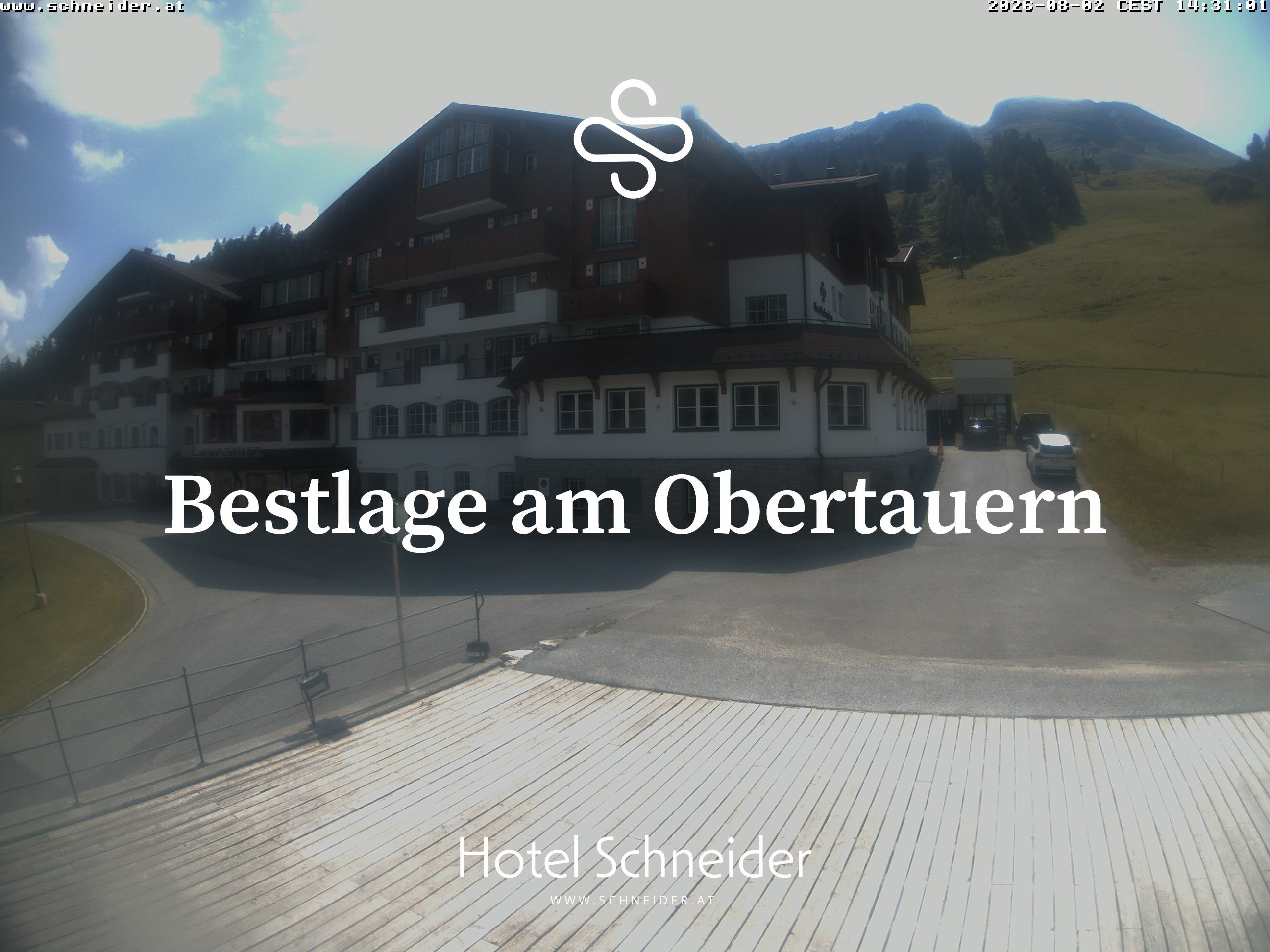 Archiv Foto Webcam Obertauern: Blick aufs Hotel Schneider
