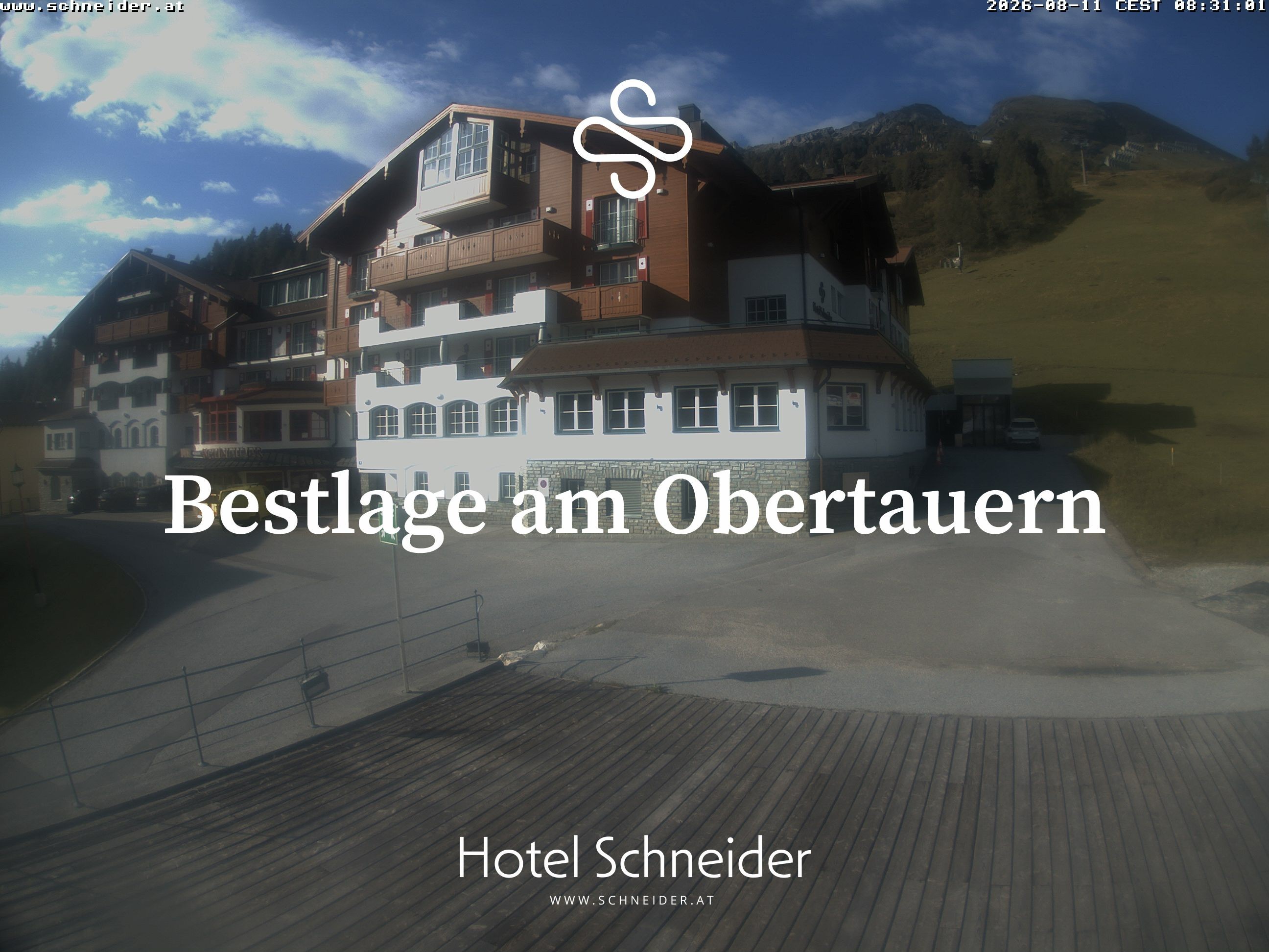 Archiv Foto Webcam Obertauern: Blick aufs Hotel Schneider