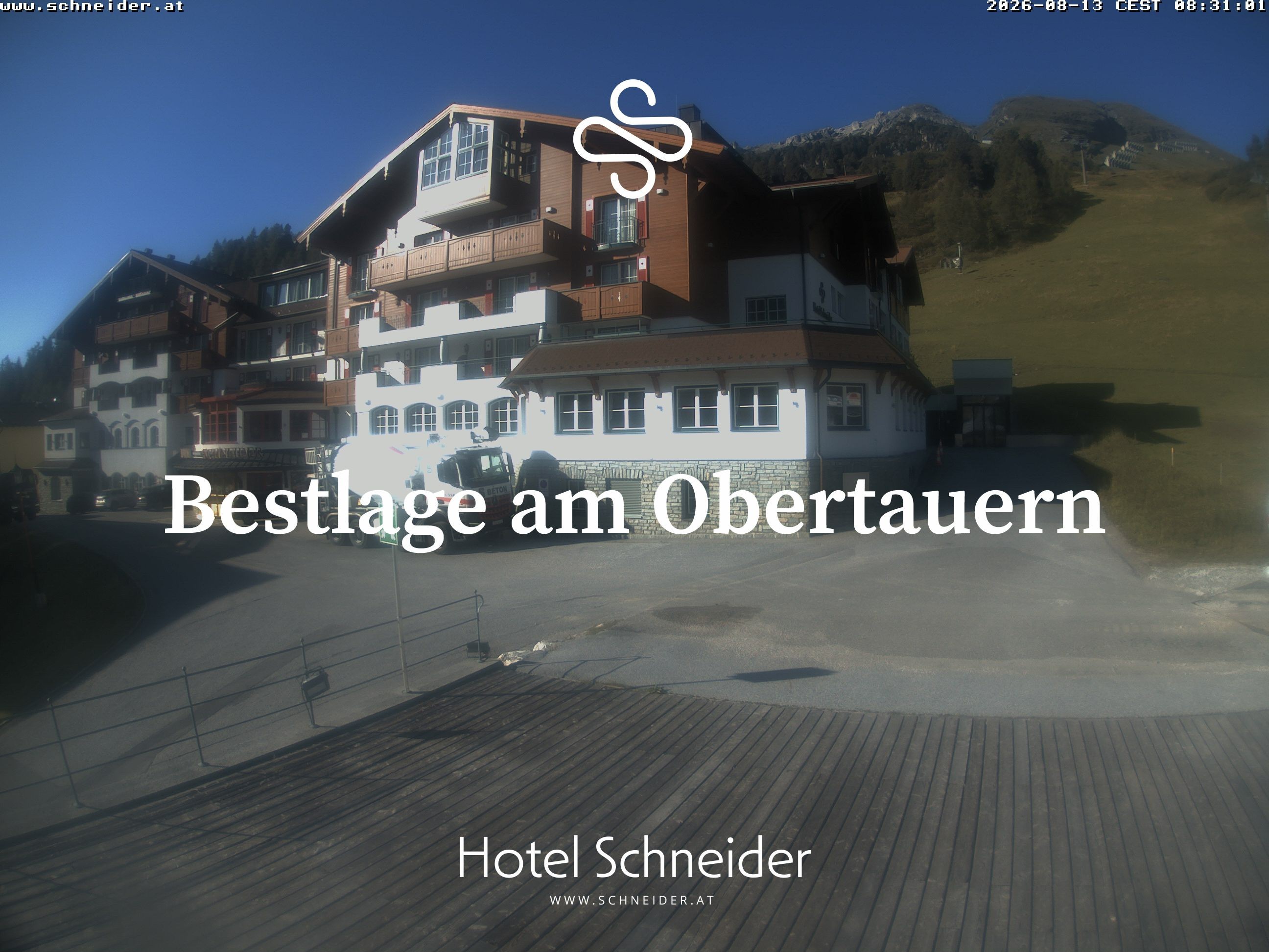 Archiv Foto Webcam Obertauern: Blick aufs Hotel Schneider
