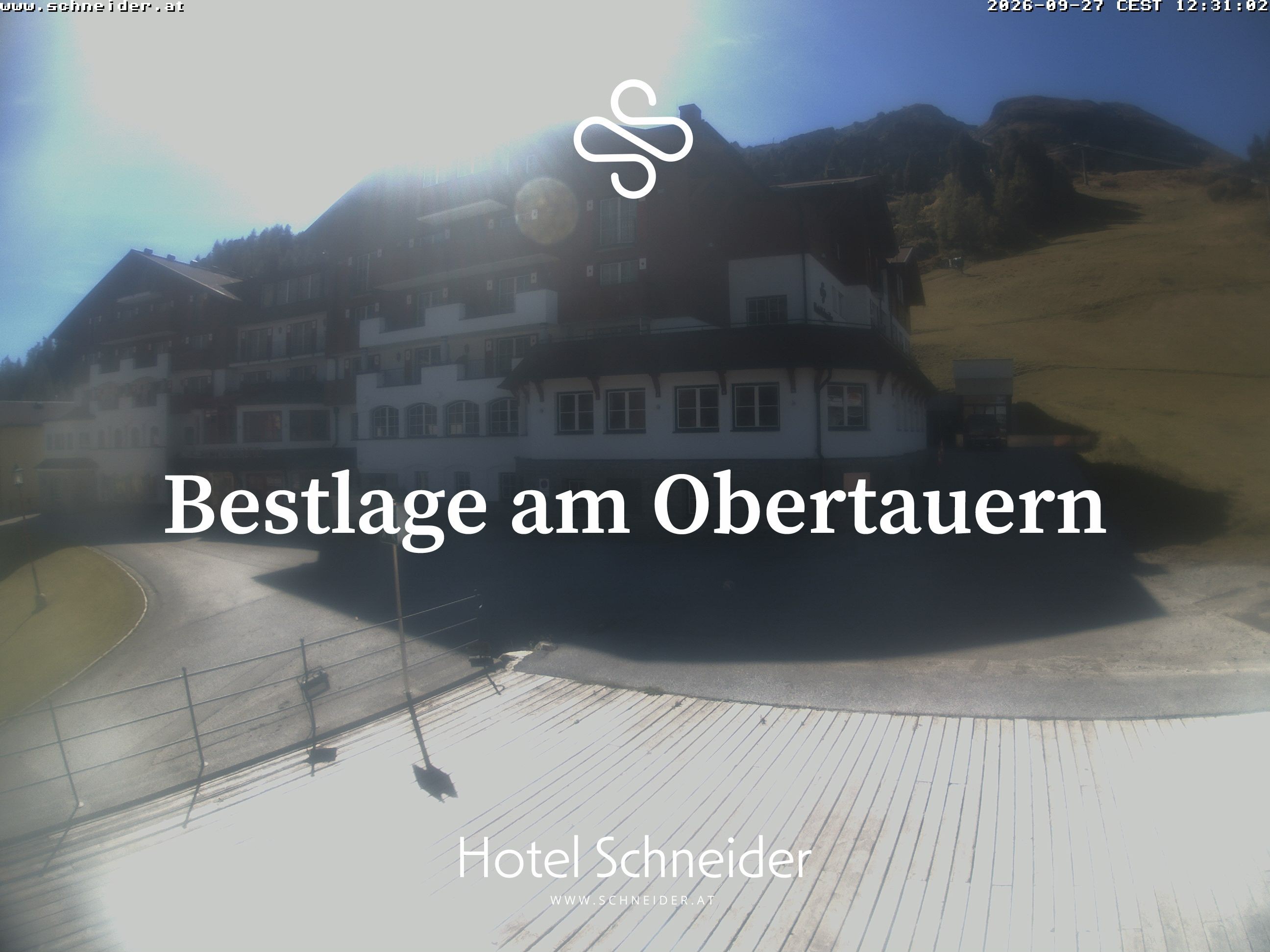 Archiv Foto Webcam Obertauern: Blick aufs Hotel Schneider