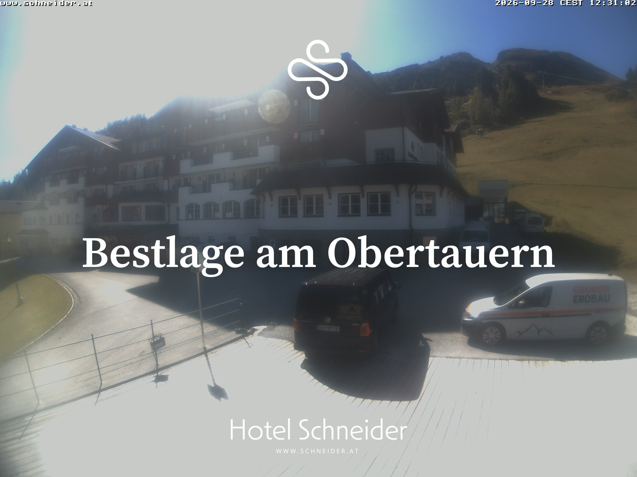 Archiv Foto Webcam Obertauern: Blick aufs Hotel Schneider