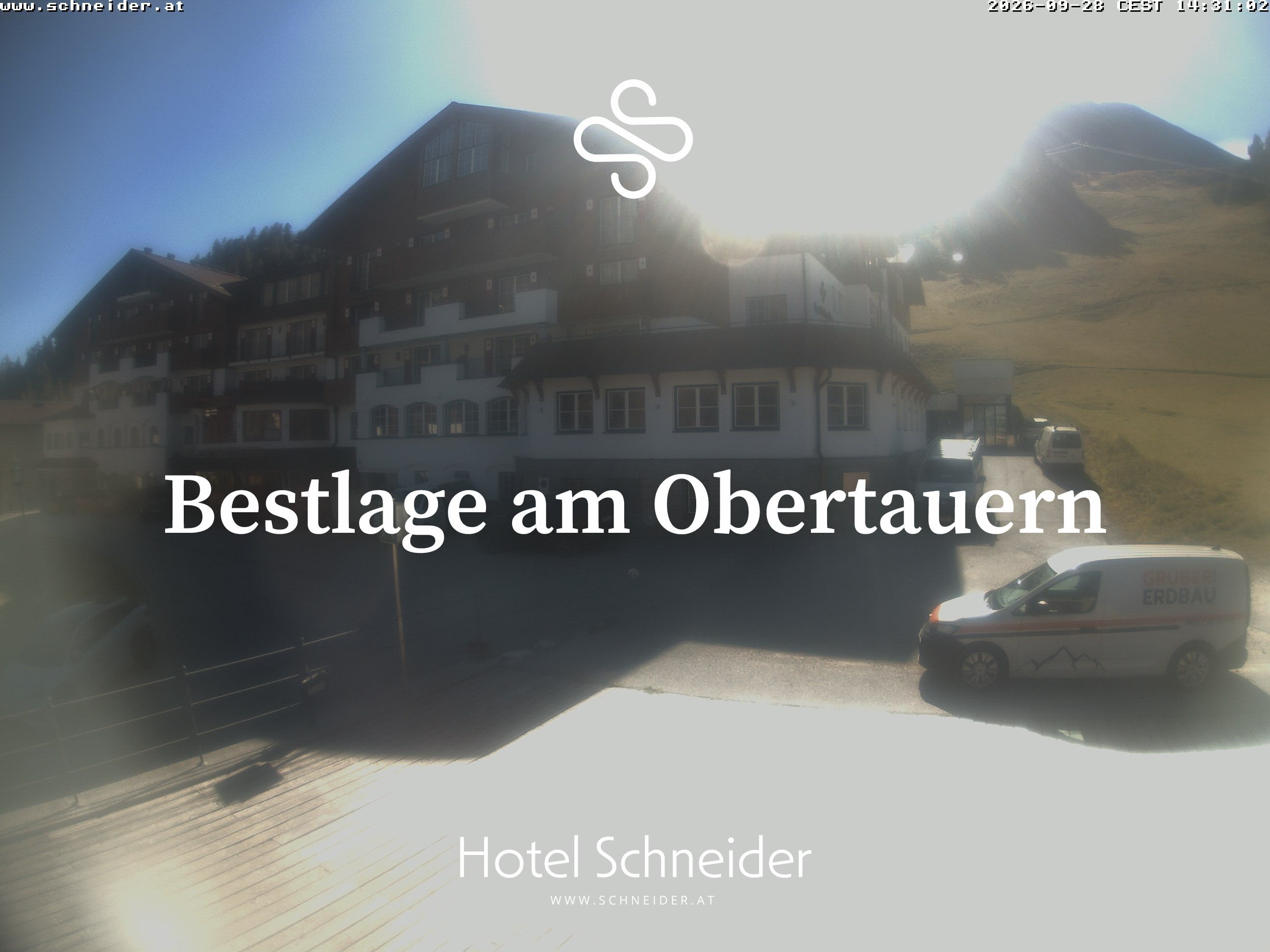 Archiv Foto Webcam Obertauern: Blick aufs Hotel Schneider