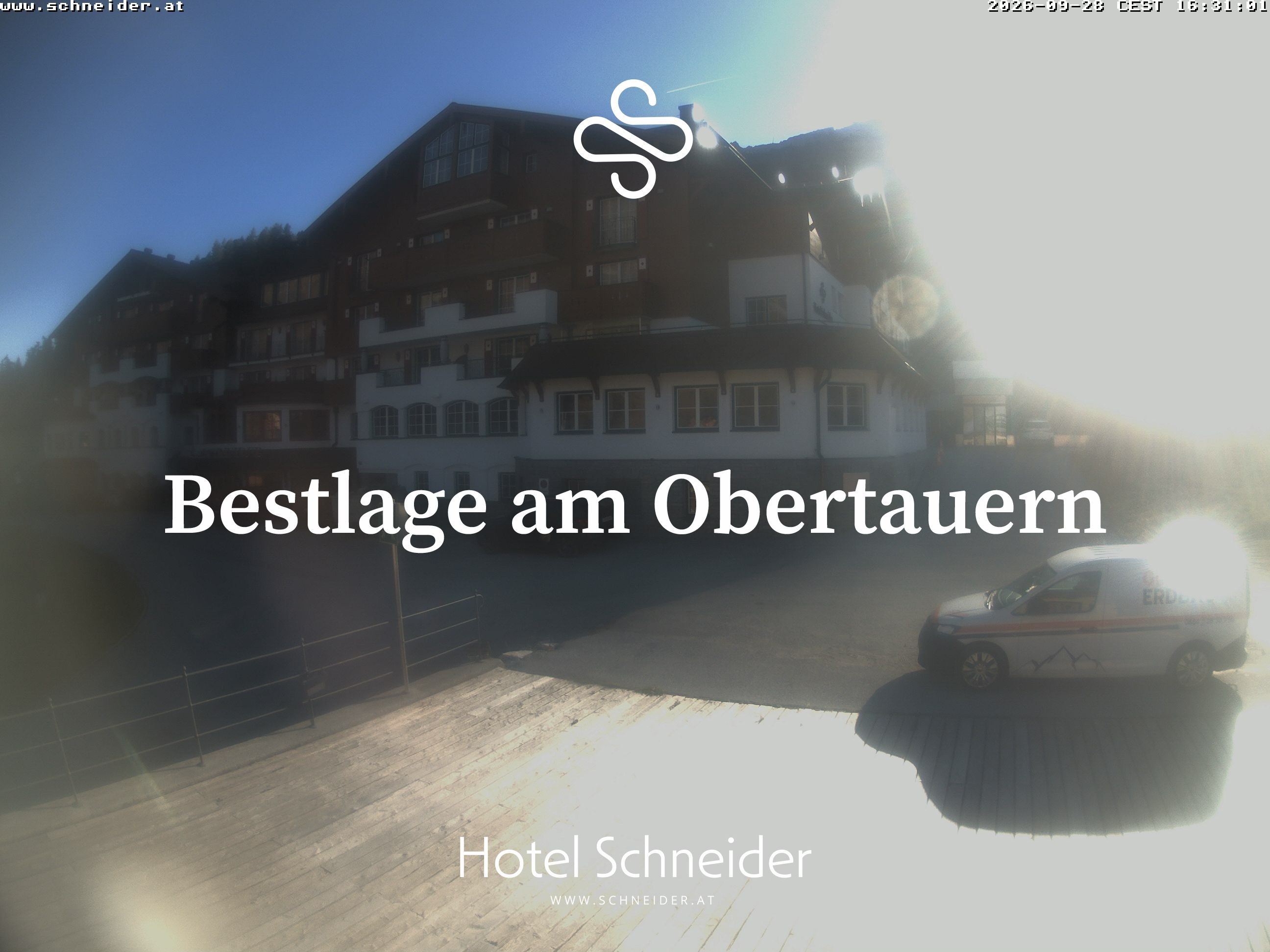 Archiv Foto Webcam Obertauern: Blick aufs Hotel Schneider