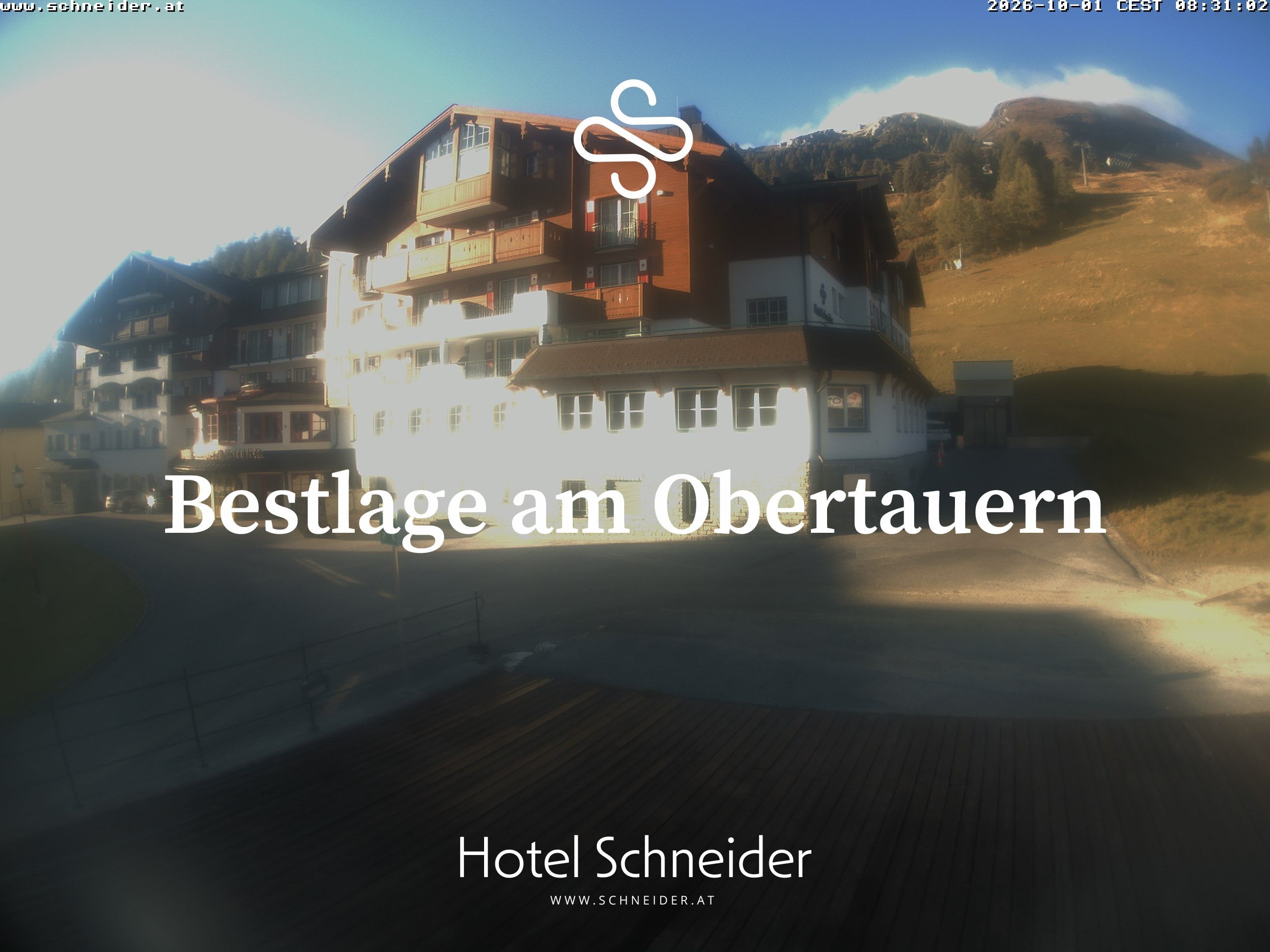Archiv Foto Webcam Obertauern: Blick aufs Hotel Schneider