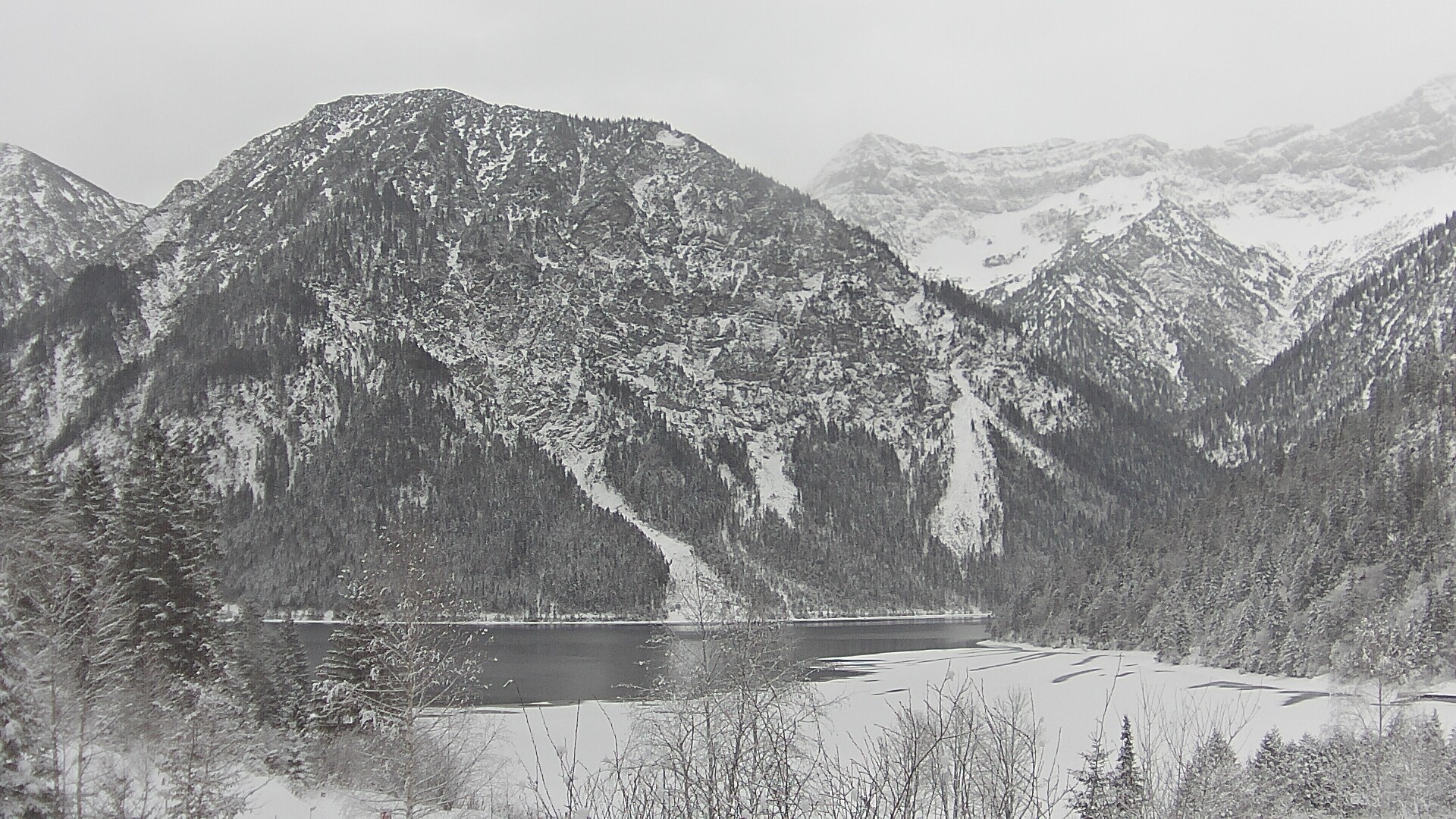 Archiv Foto Webcam Plansee Seespitze
