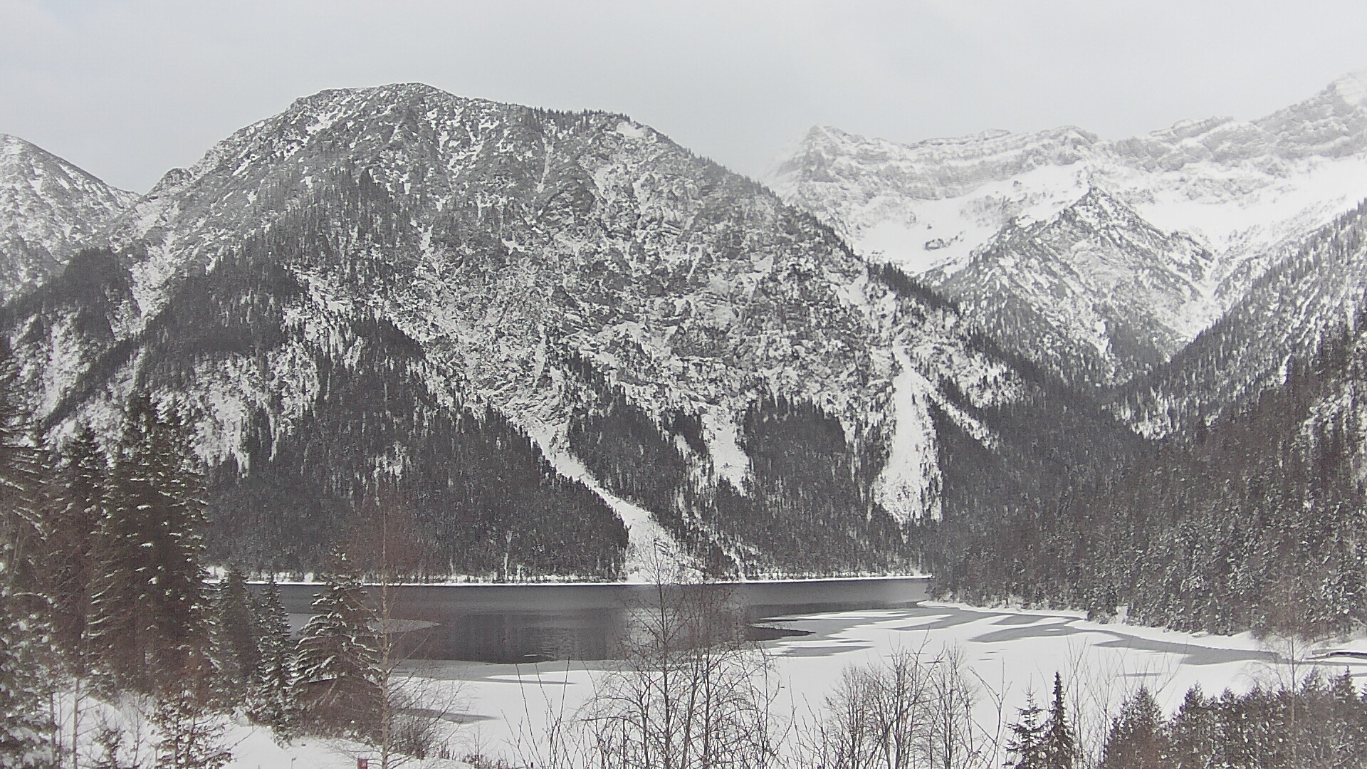 Archiv Foto Webcam Plansee Seespitze