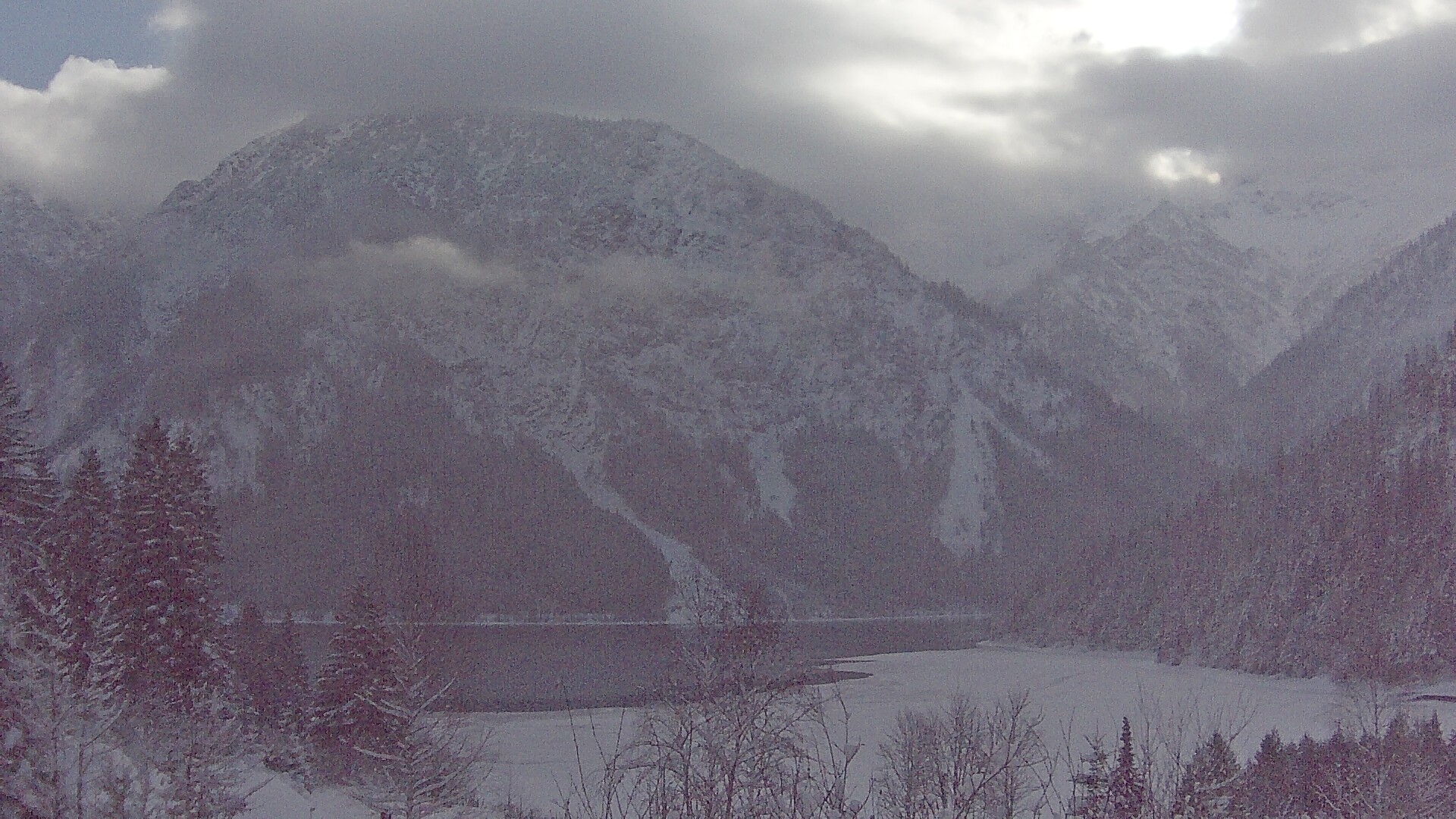 Archiv Foto Webcam Plansee Seespitze