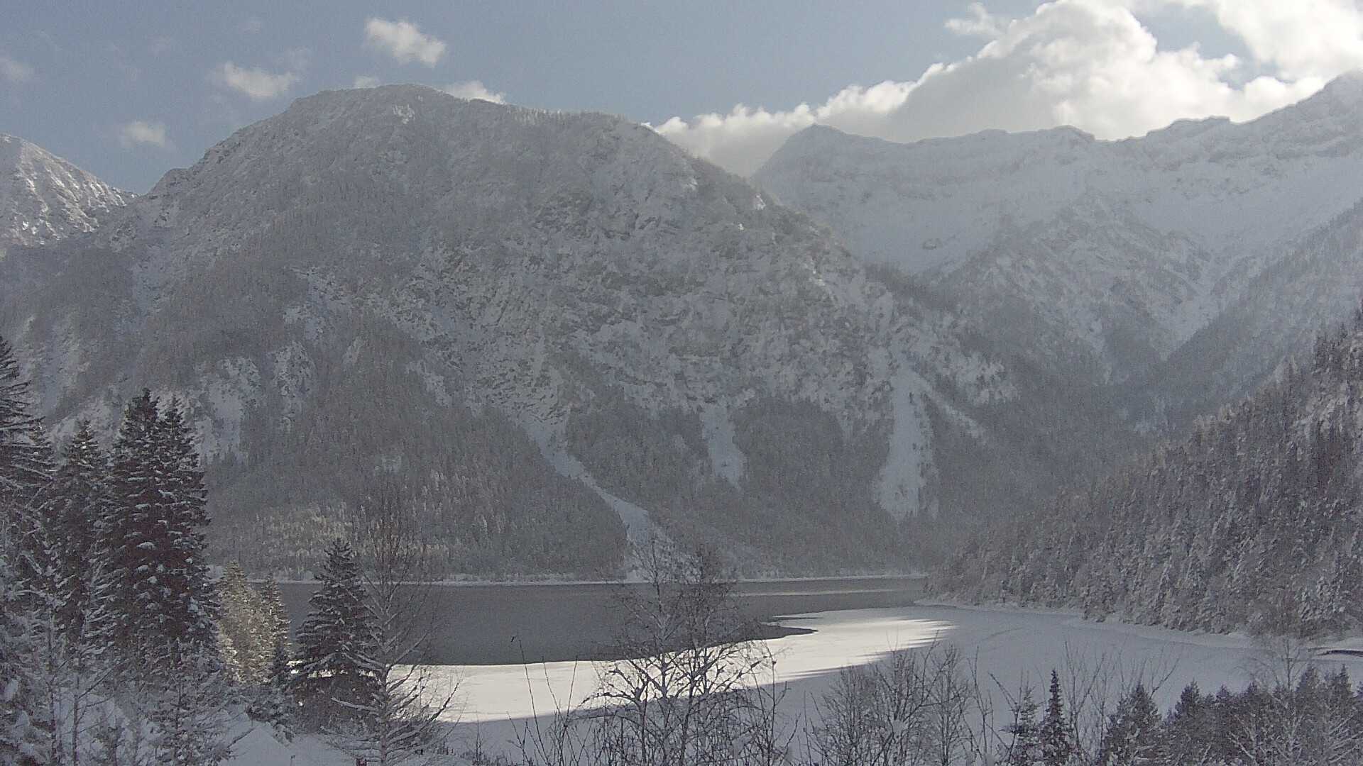 Archiv Foto Webcam Plansee Seespitze