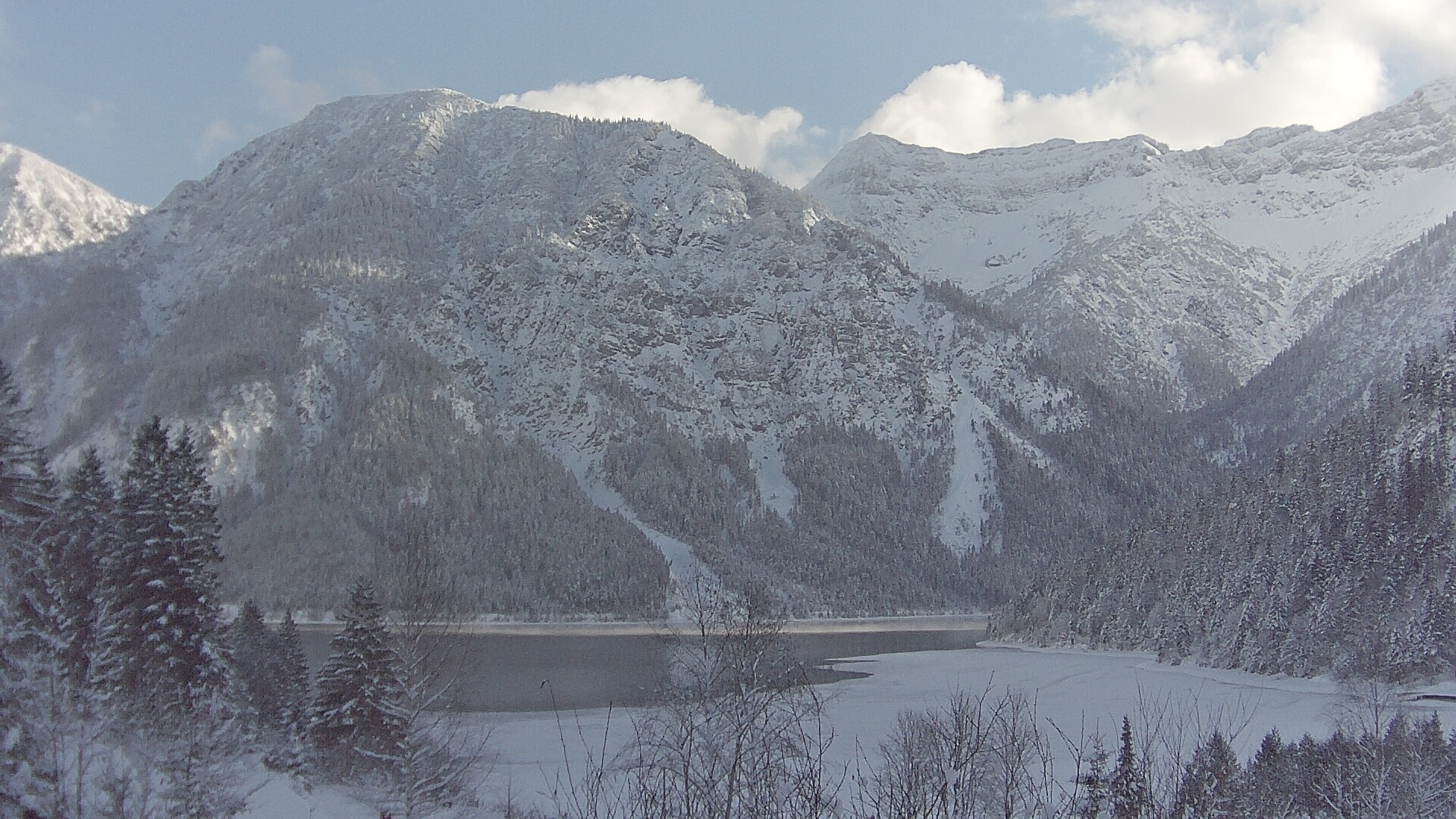 Archiv Foto Webcam Plansee Seespitze