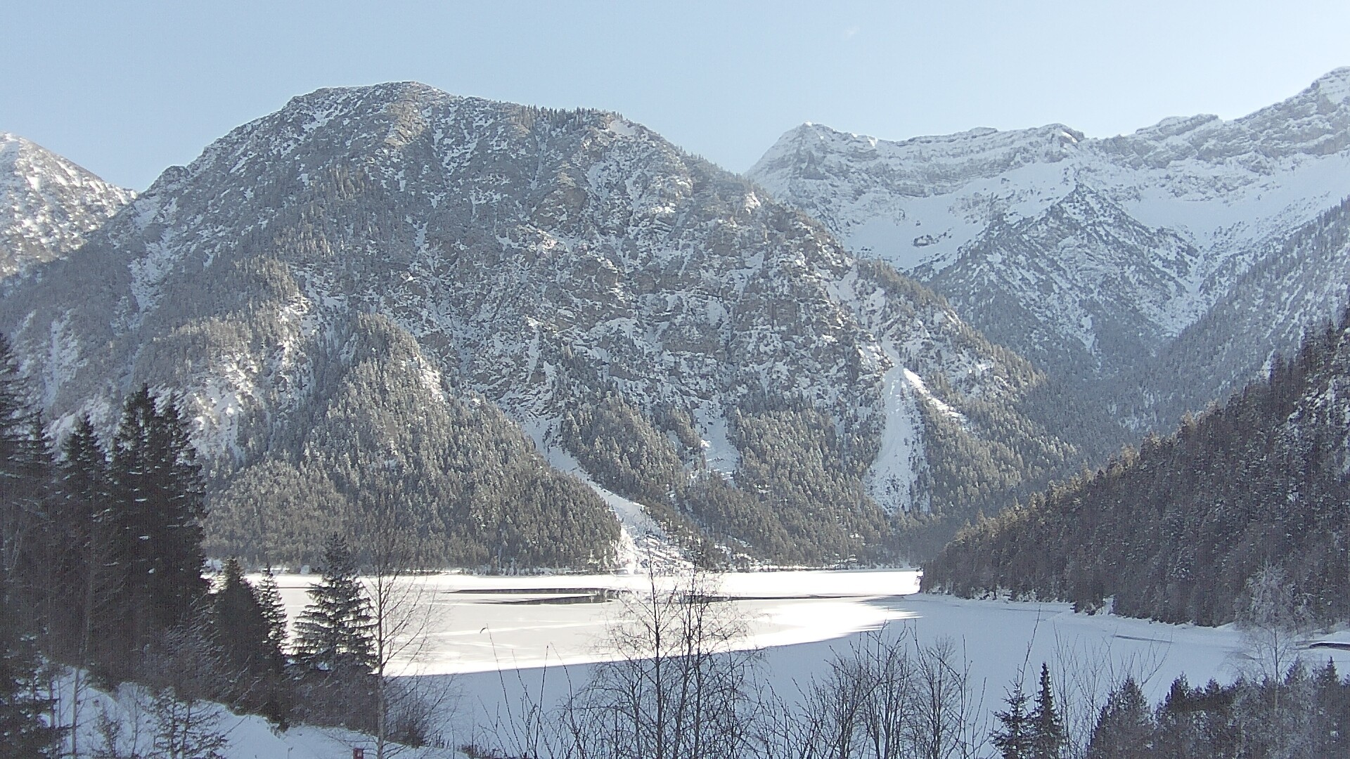 Archiv Foto Webcam Plansee Seespitze