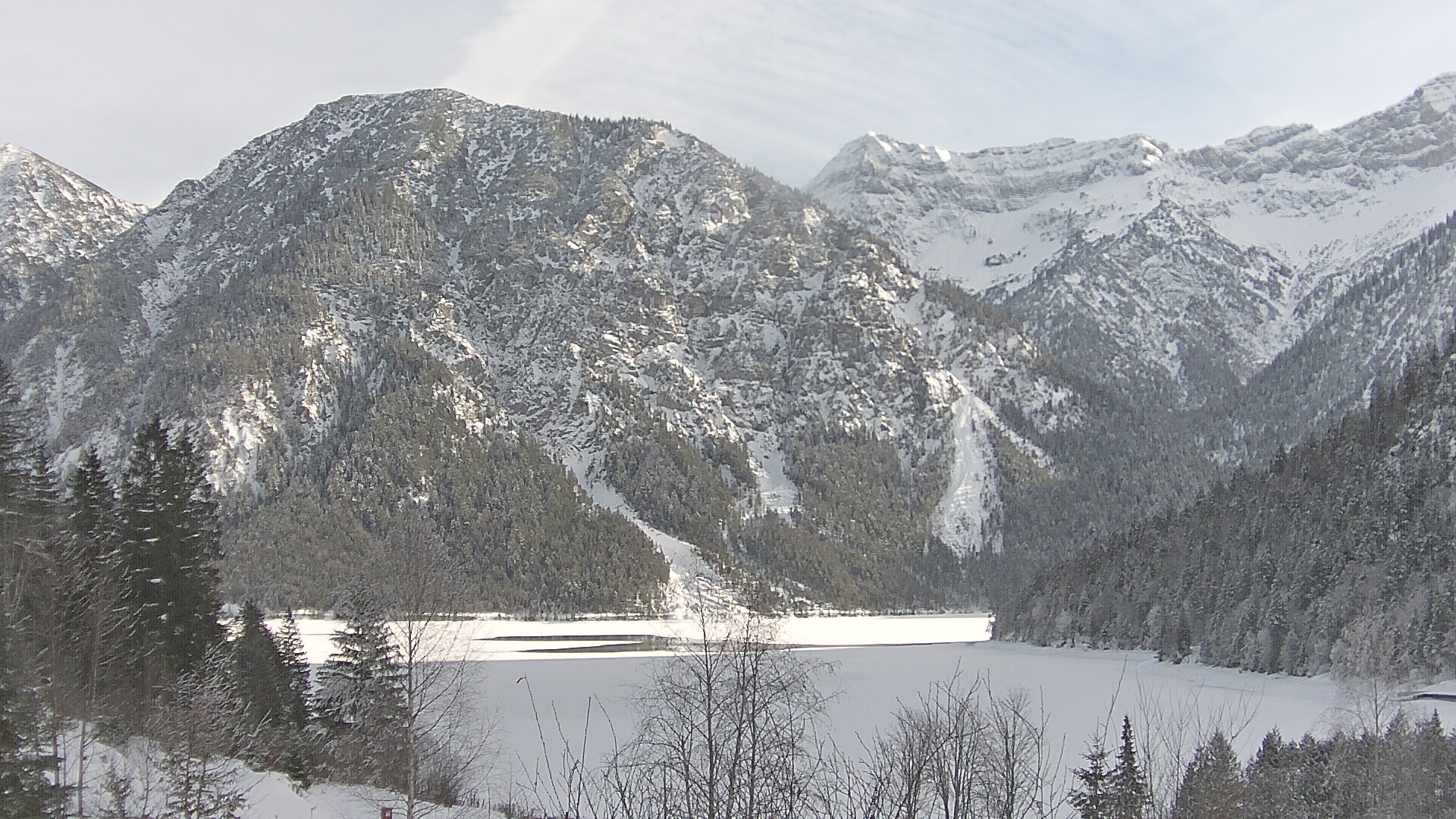 Archiv Foto Webcam Plansee Seespitze