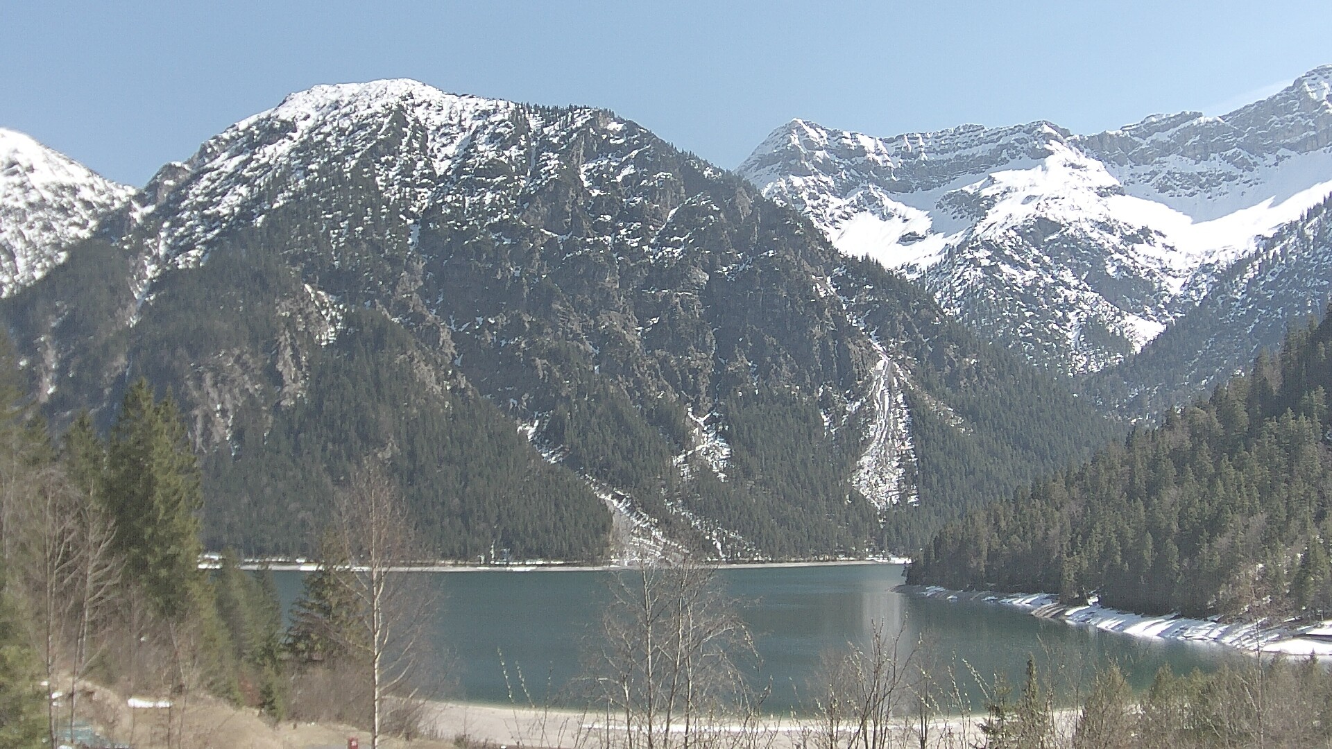 Archiv Foto Webcam Plansee Seespitze